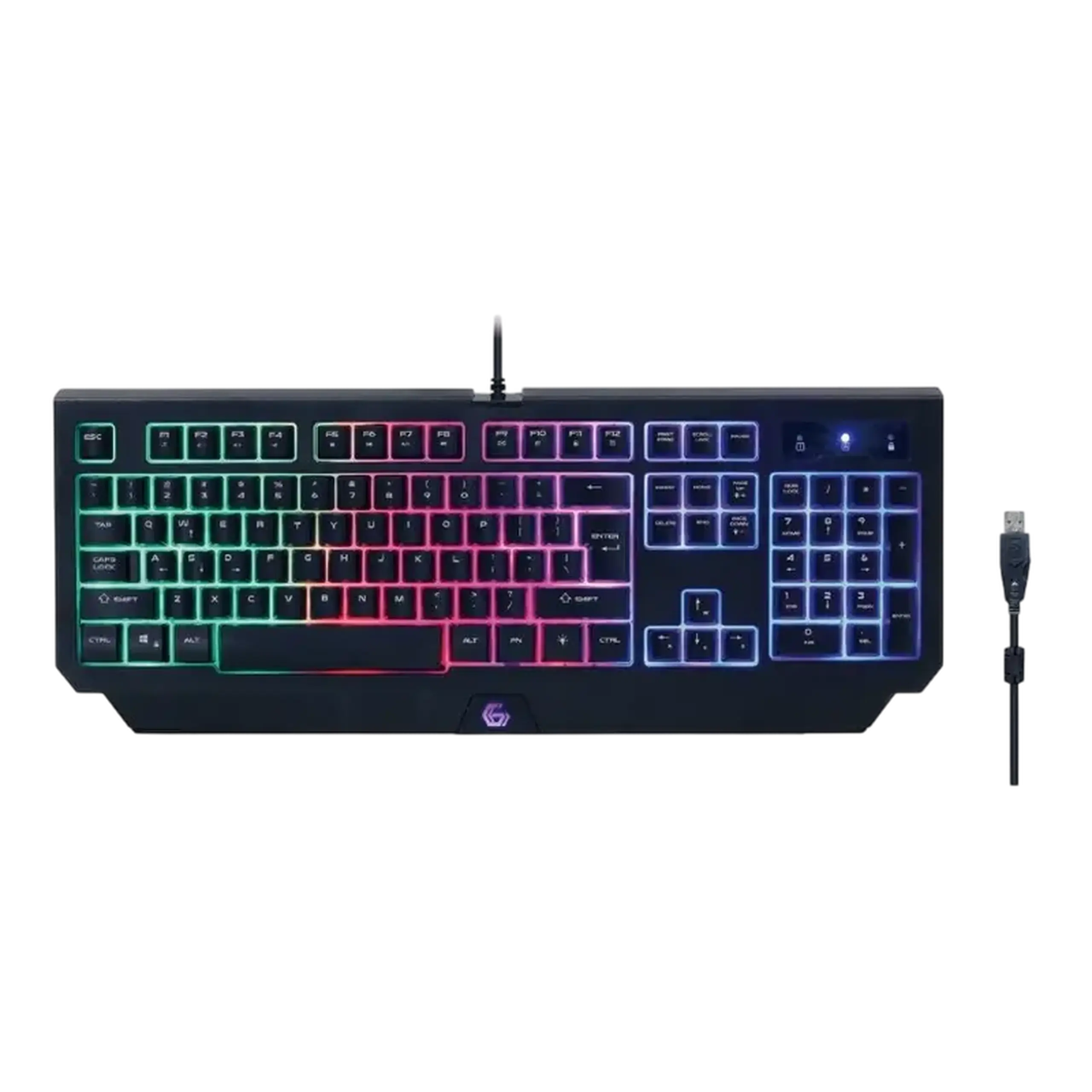 Set Tastatură + Mouse + Mouse Pad + Căști Gembird GGS-UMGL4-01, Cu fir, Negru