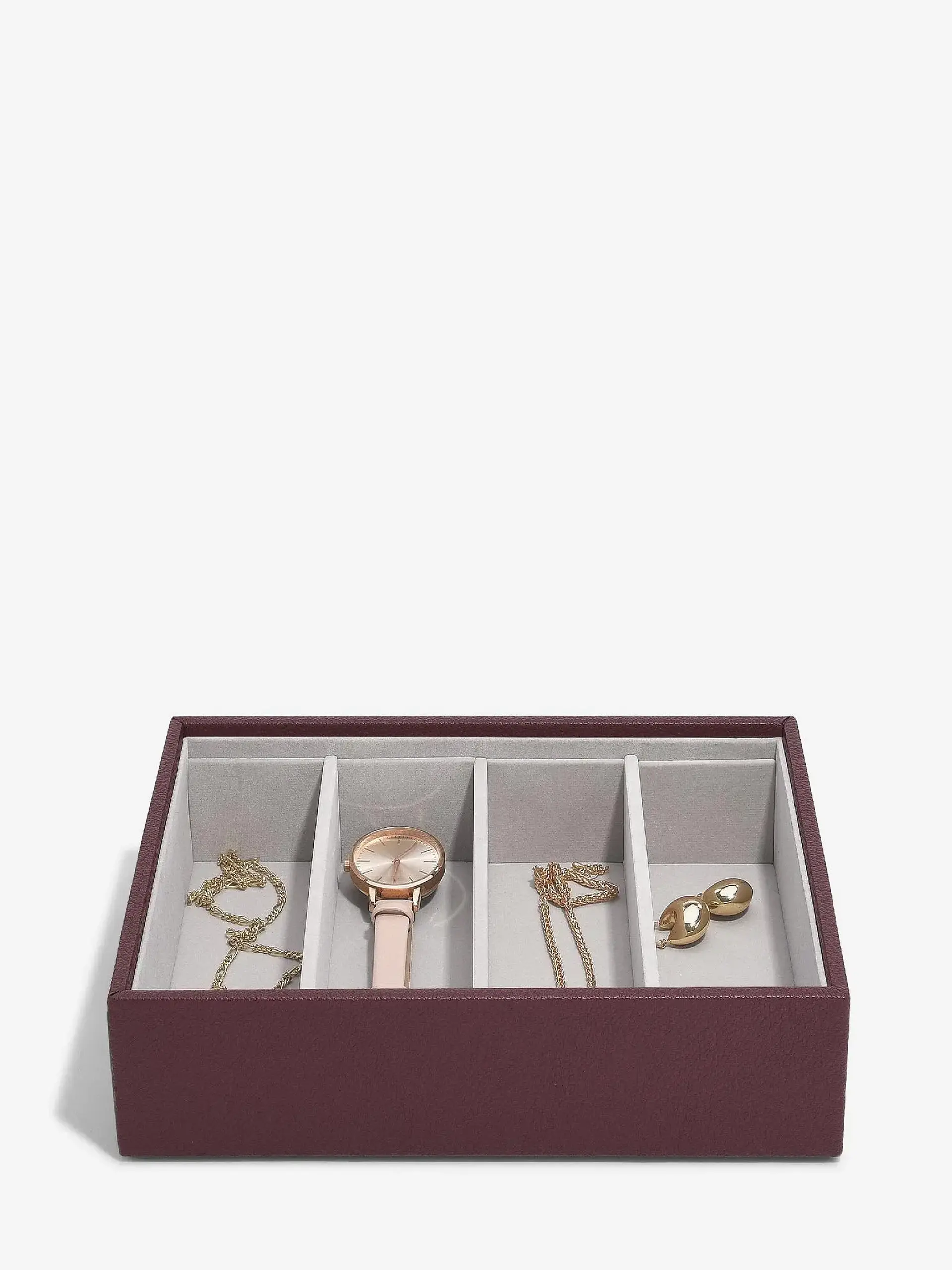 Cutie pentru accesorii&ochelari classic BURGUNDY