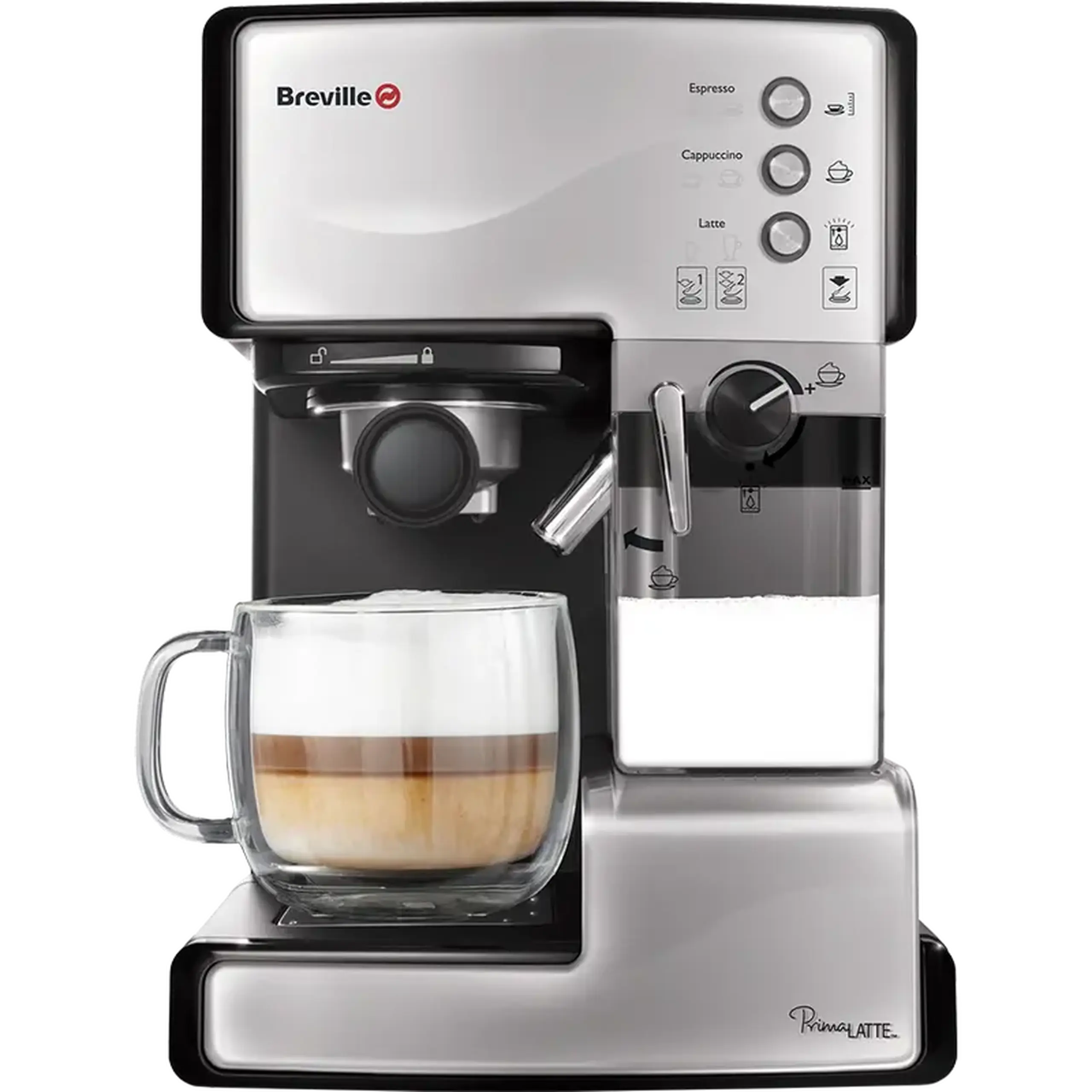 Aparat de cafea Breville VCF045X-DIM, 1050W, Argintiu