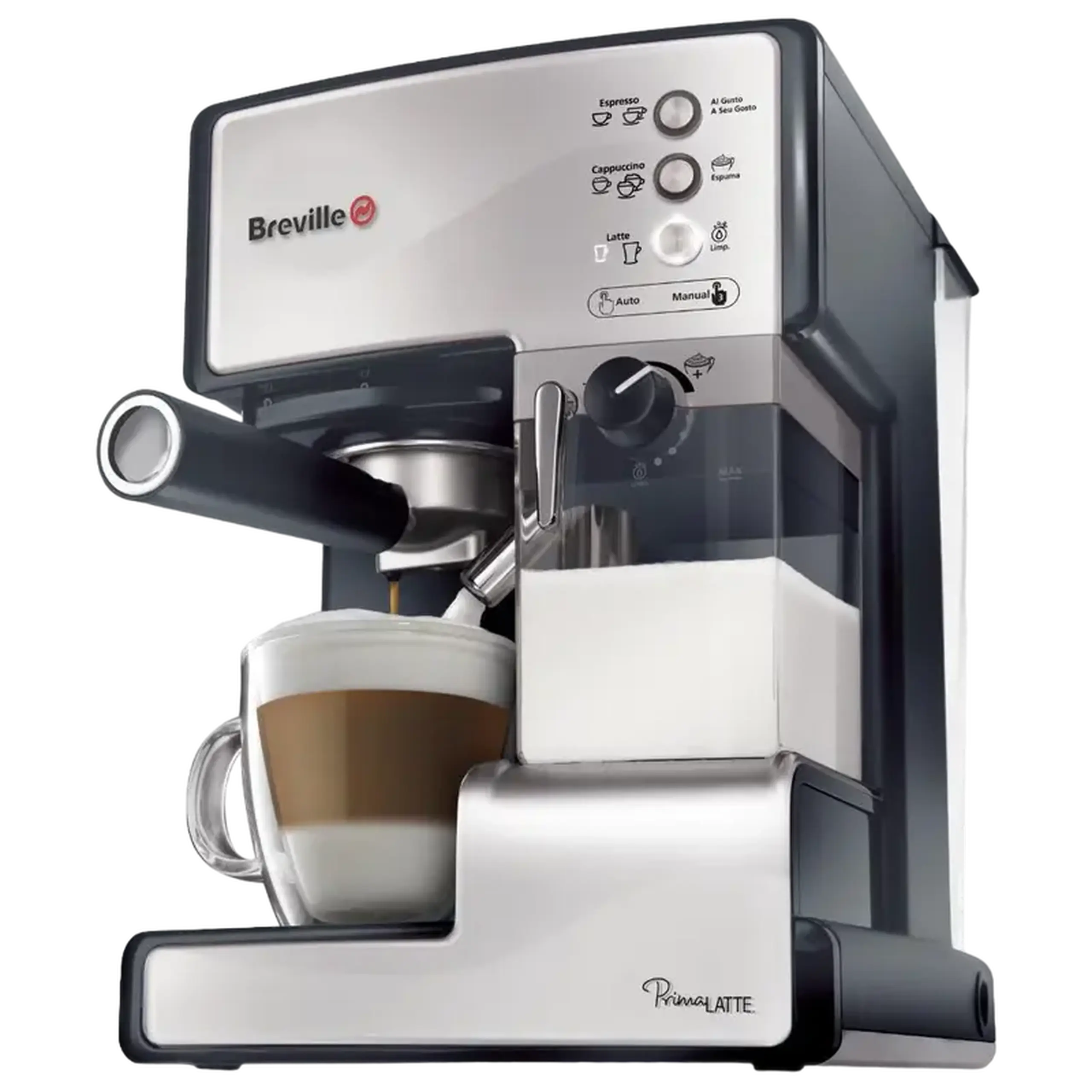 Aparat de cafea Breville VCF045X-DIM, 1050W, Argintiu
