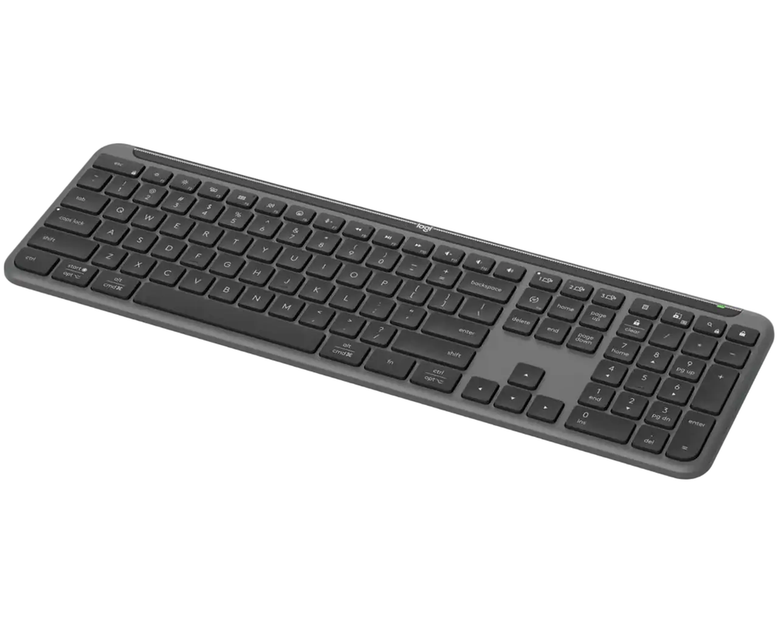 Wireless Keyboard Logitech K950, thin, Quiet Typing, F-keys, Smart Actions, Flow, 2xAAA, 2.4Gh