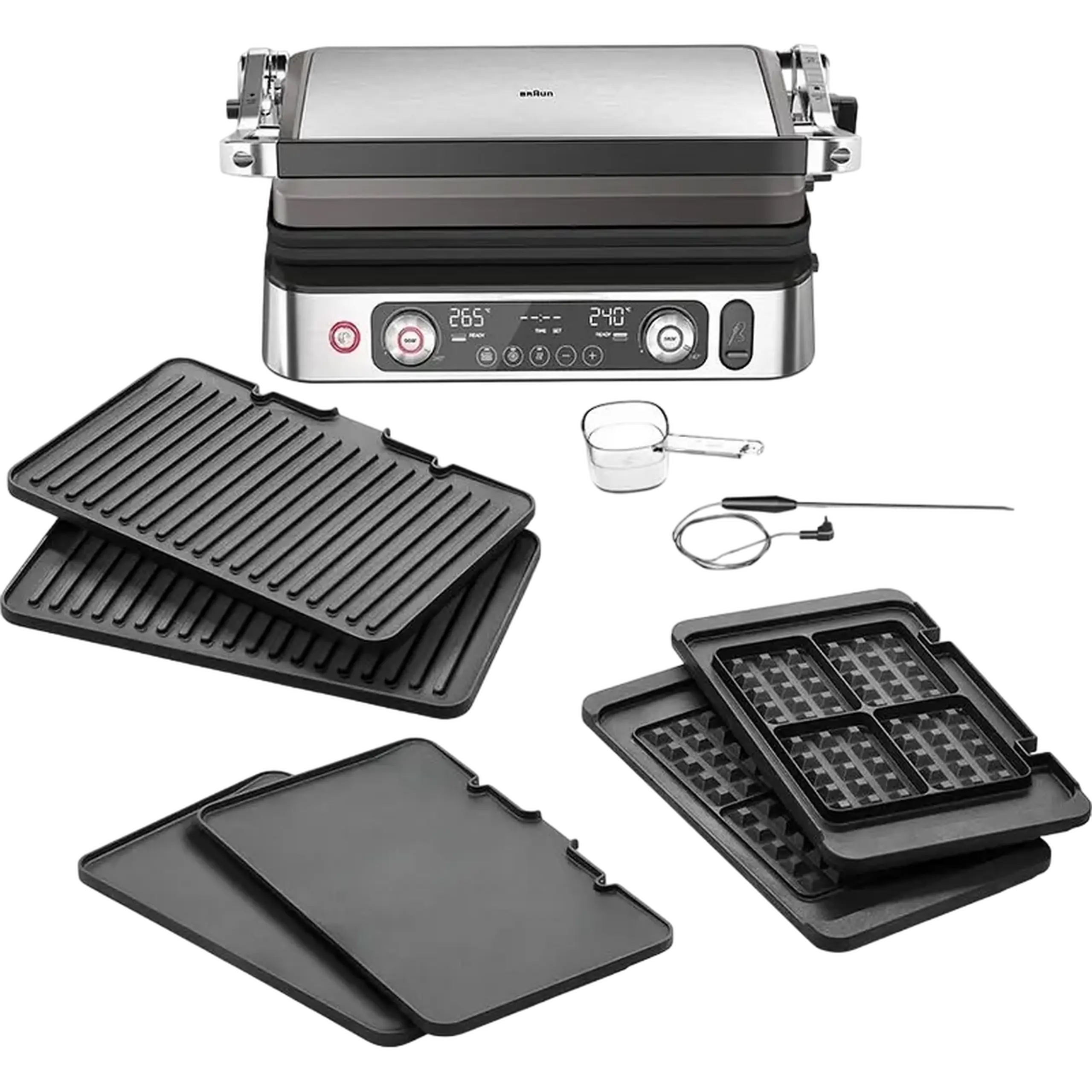 Grătar electric Braun CG 9167, 2200W, Titan
