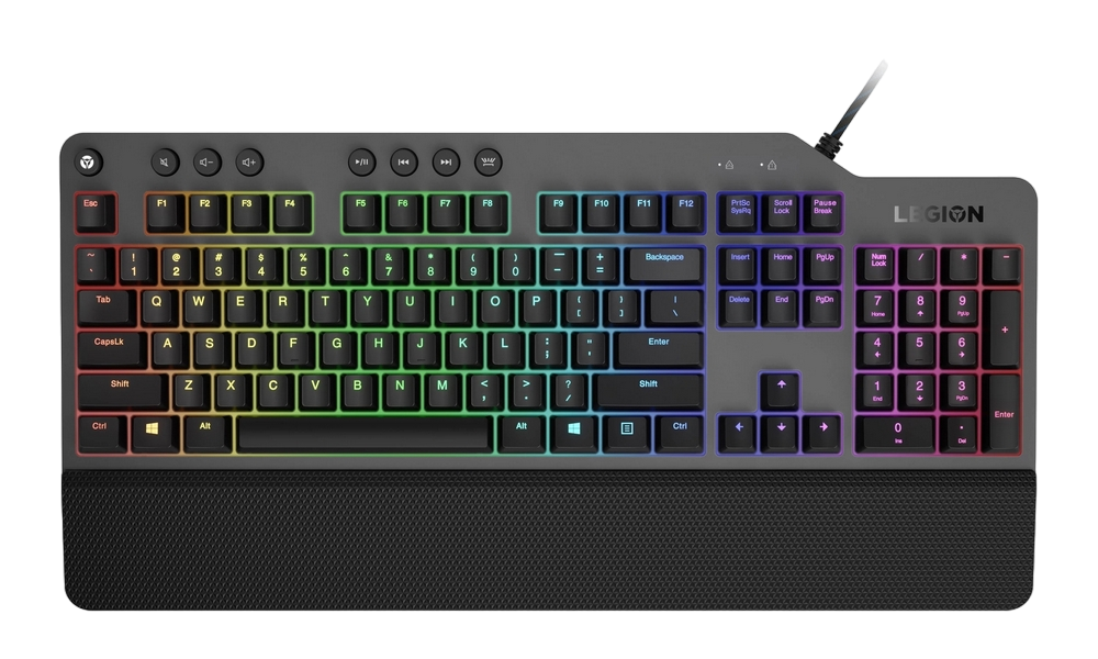 Tastatură Lenovo Legion K500, Cu fir, Negru