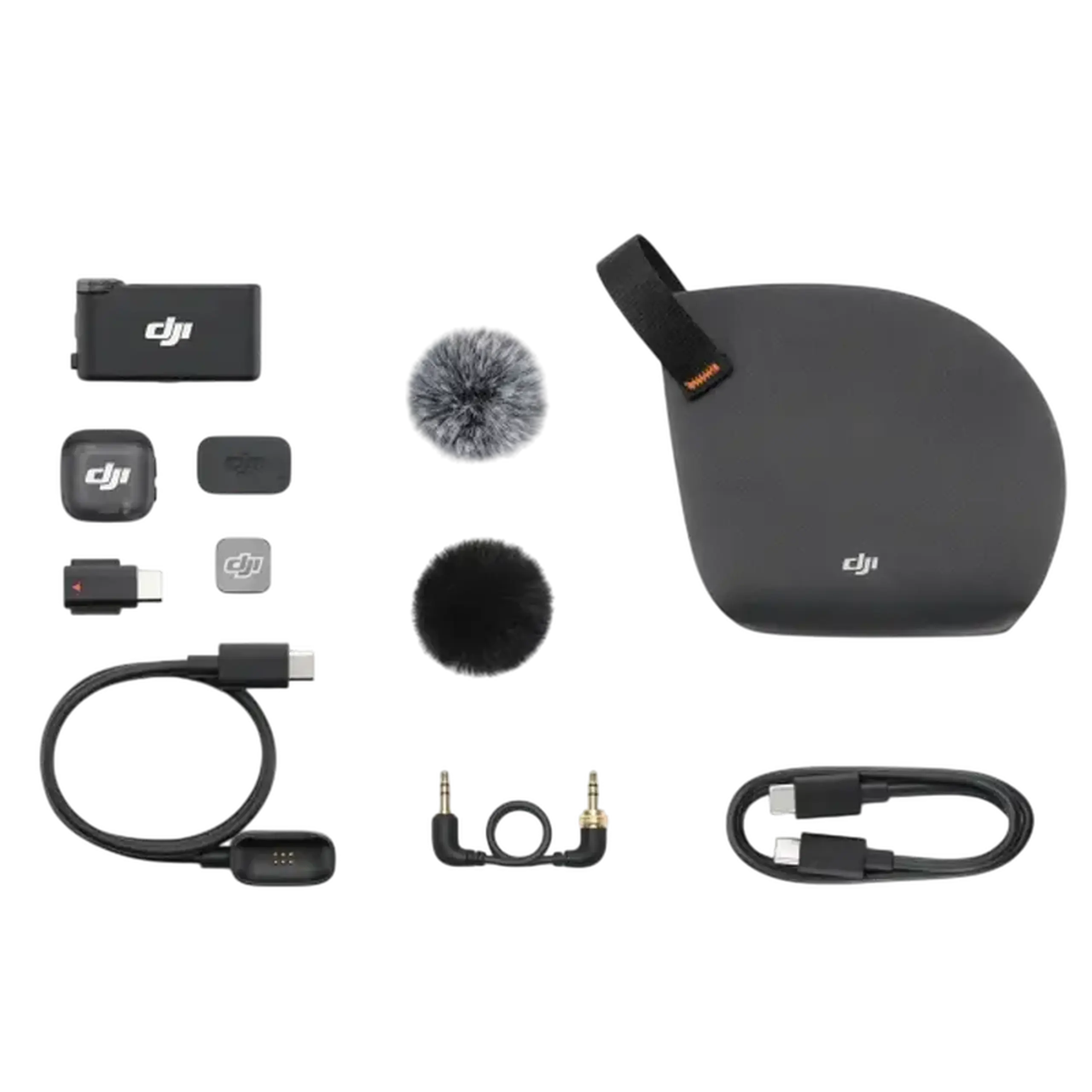 Microfon portabil pentru înregistrare vocală DJI Mic 3 (1 TX + 1 RX), Fără fir, Negru