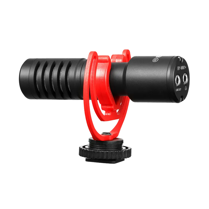 Microfon pentru camera Boya BY-MM1+, Cu fir, Negru