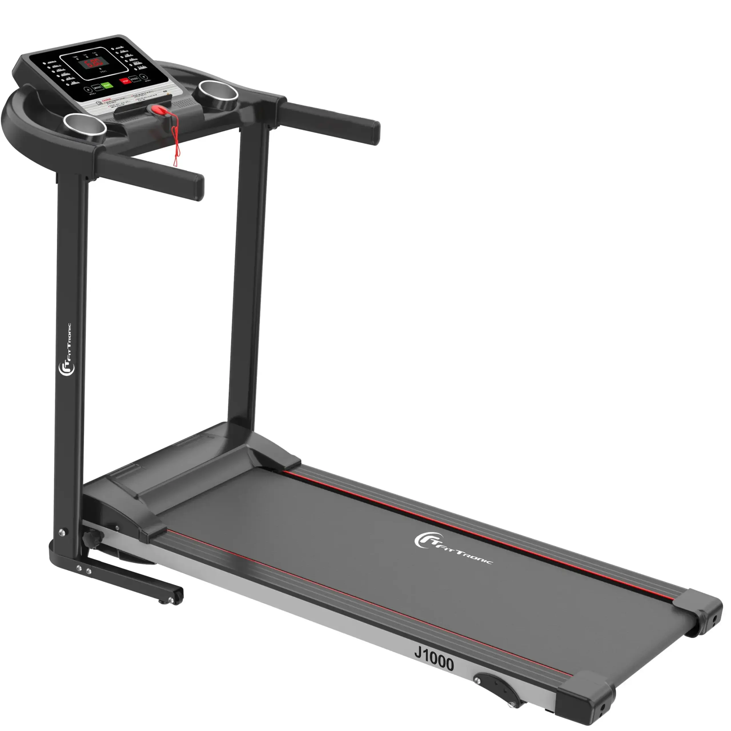 Banda de alergare electrica FitTronic J1000, motor de 2.0 CP, intrare MP3, bluetooth si aplicatia Fitshow App