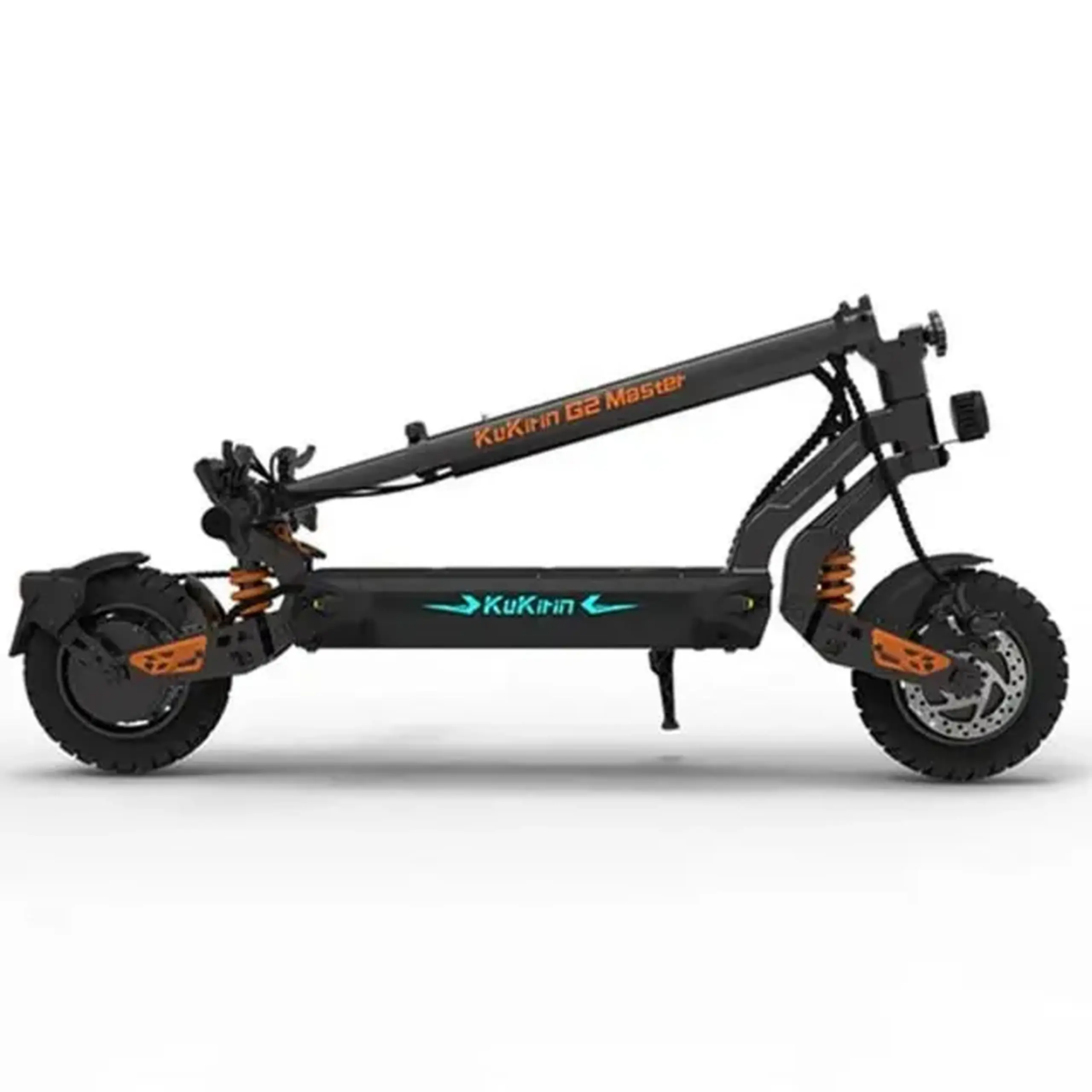 Trotineta electrica KuKirin G2 Master, Viteza maxima 60km/h, Autonomie maxima 70Km, Motor 2x1000W, acumulator 52V 20.8Ah, Roti 10'', Negru