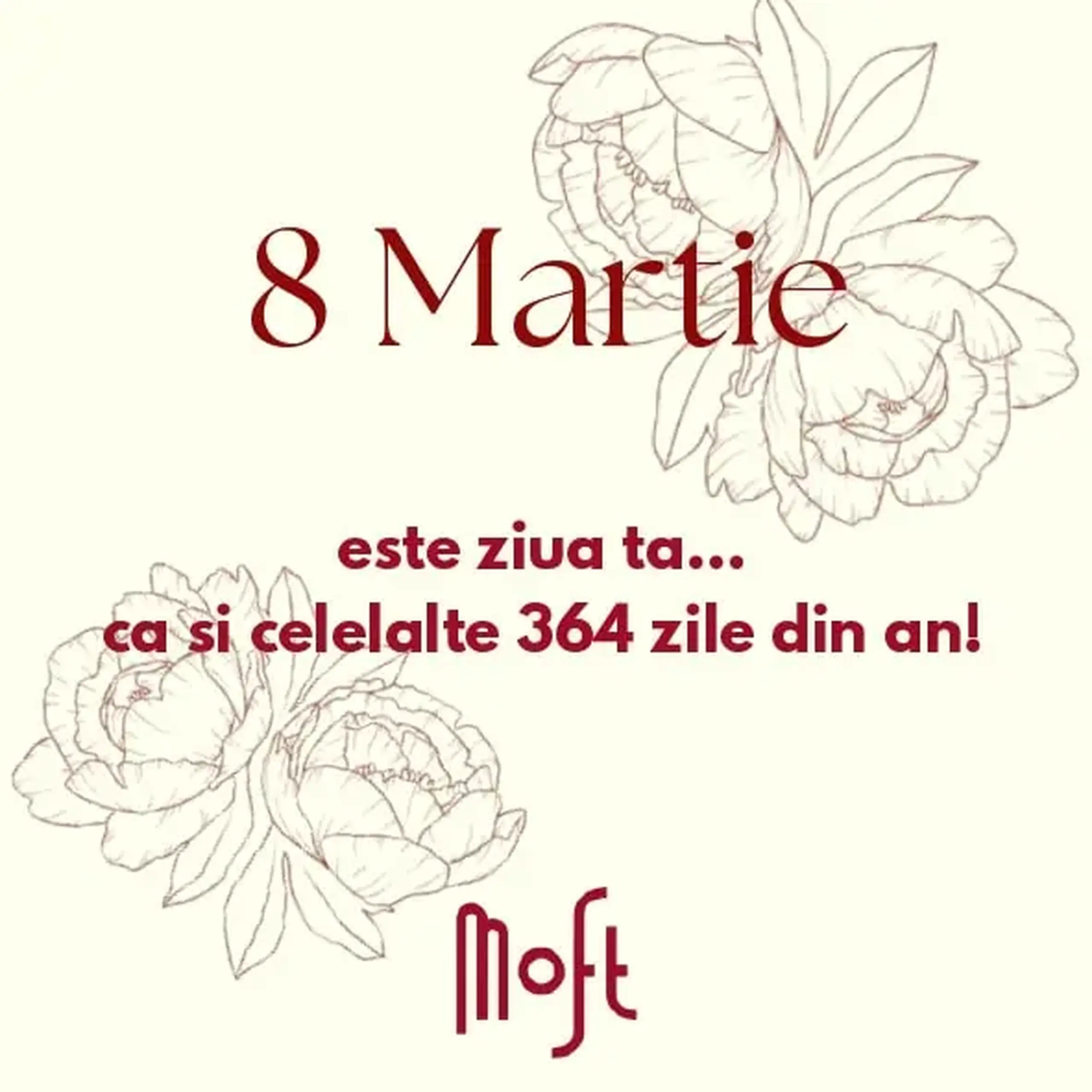 Felicitare Moft „8 Martie”