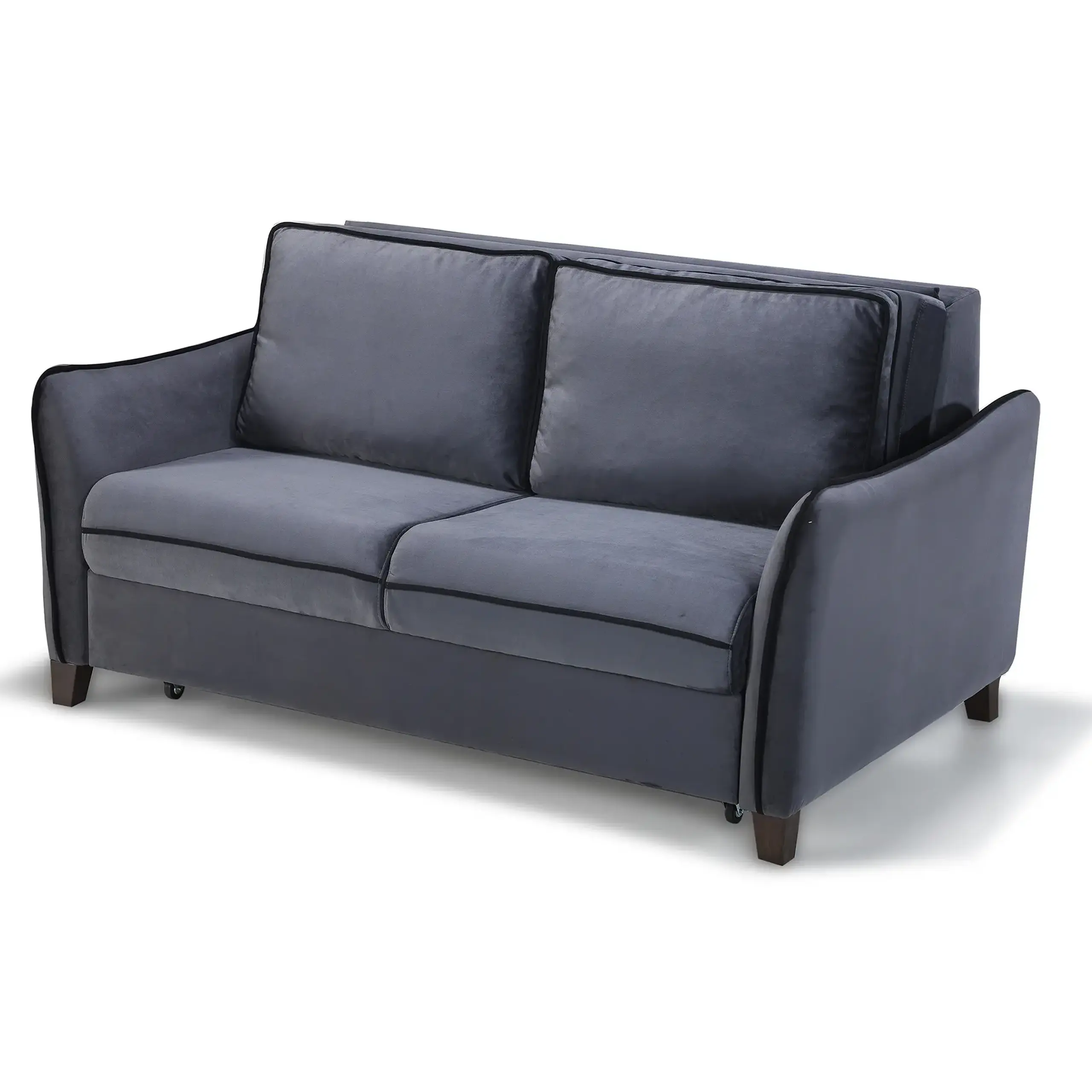 Canapea extensibila Modella Levon No, dimensiuni 164x112x90 cm, suprafata dormit 140x190, culoare gri petrol