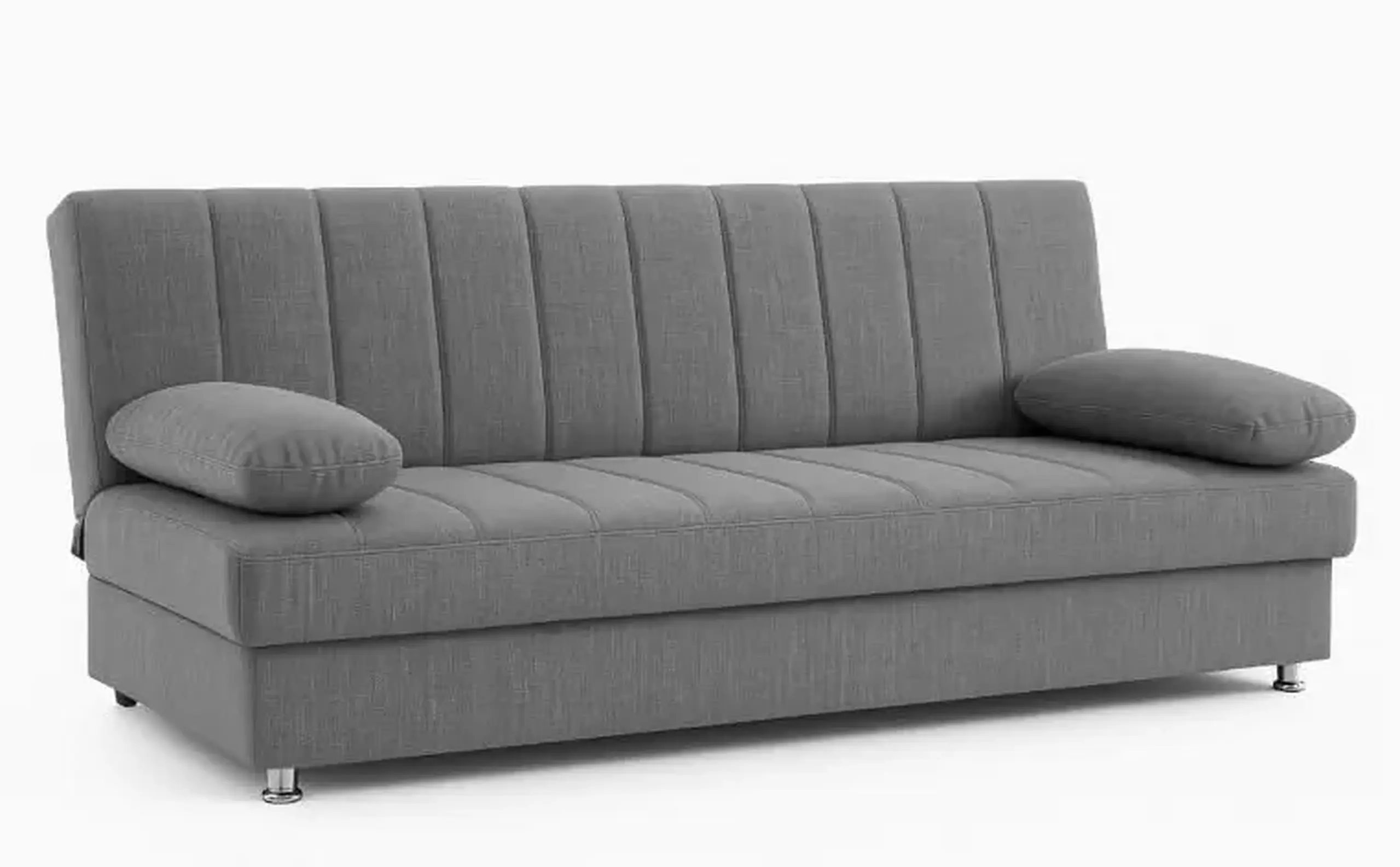 Canapea extensibila cu lada depozitare, Economix, 190x82x80, Gri