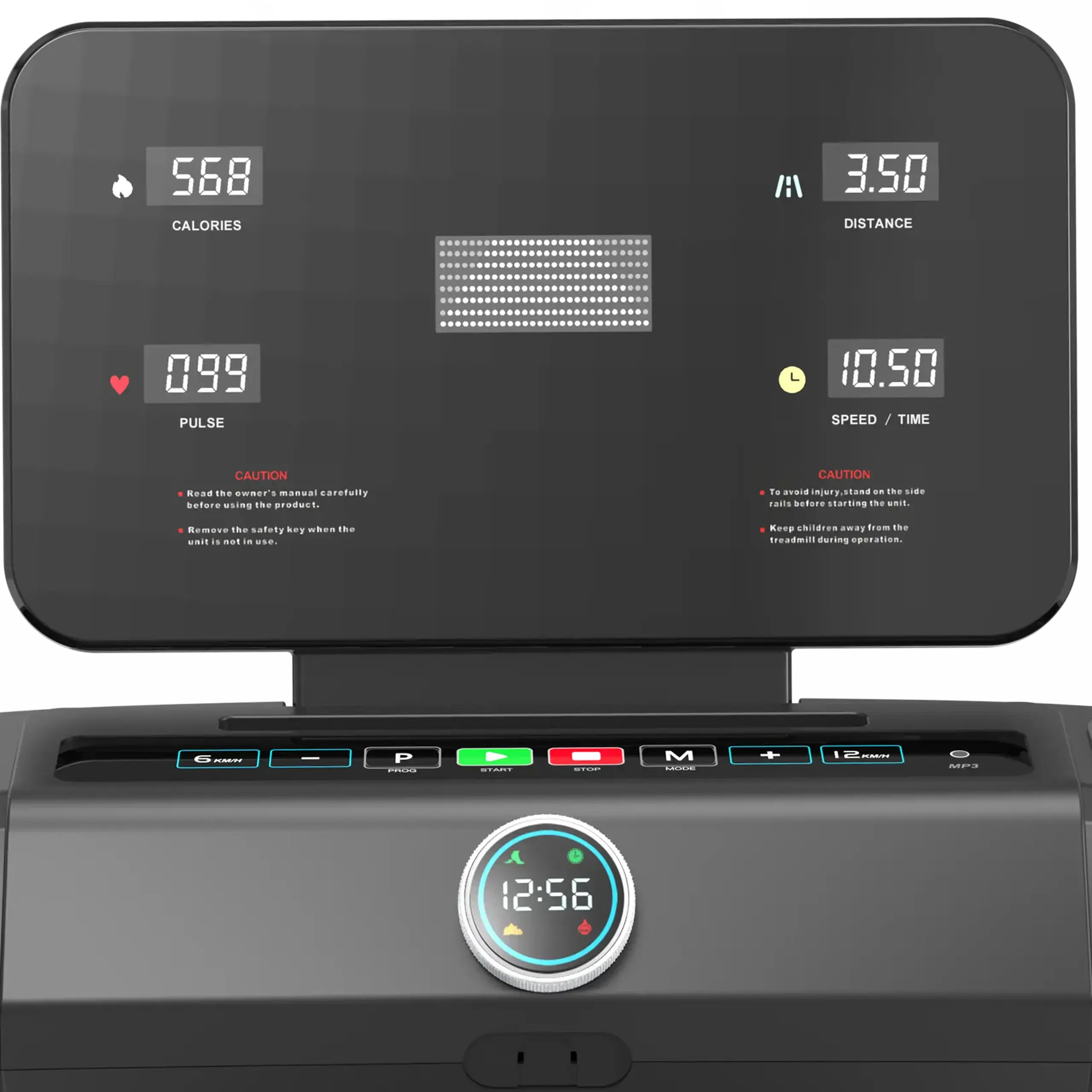 Banda de alergat Bodyfit Z5500, motor de 2.5 CP, greutate suportata de 120 kg, viteza 14.8 km/h, display LED cu mai multe functii