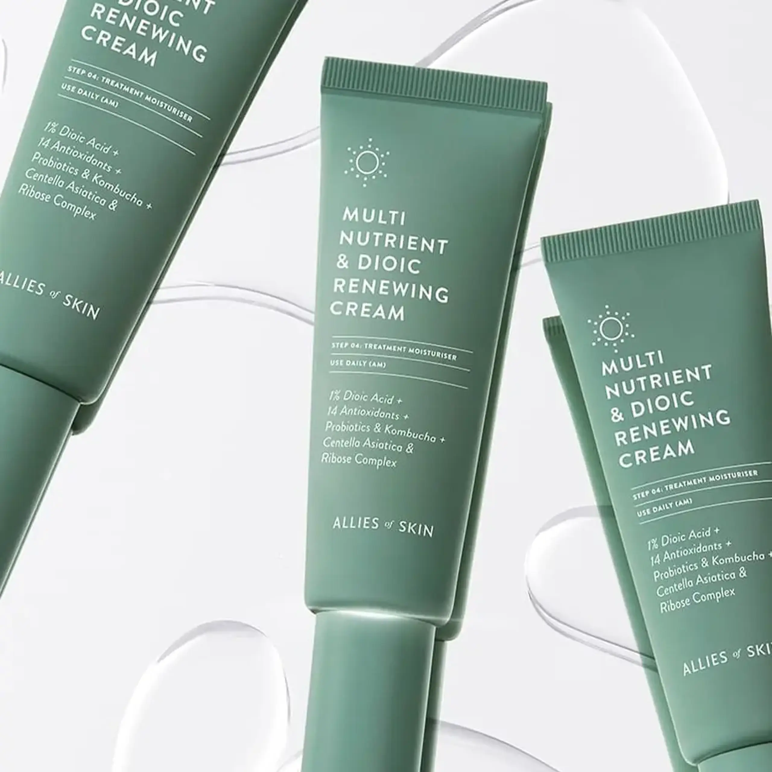 Cremă hidratantă pentru combaterea hiperpigmentării Allies of Skin Multi Nutrient and Dioic Renewing Cream 50ml