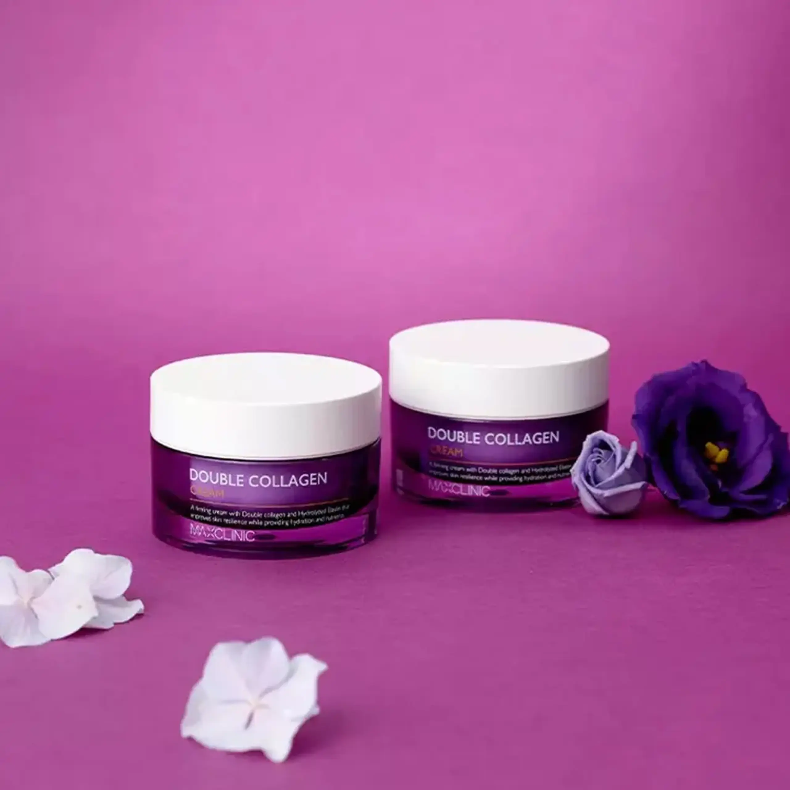Cremă nutritivă cu complex de colagen, Argireline®, acid hialuronic, ceramide Maxclinic Double Collagen Cream 50ml