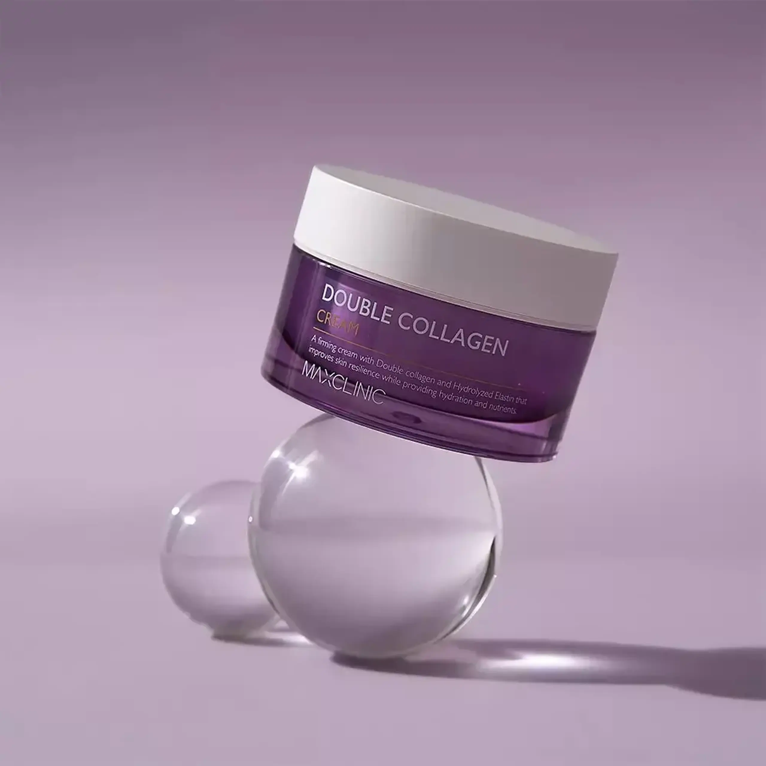 Cremă nutritivă cu complex de colagen, Argireline®, acid hialuronic, ceramide Maxclinic Double Collagen Cream 50ml