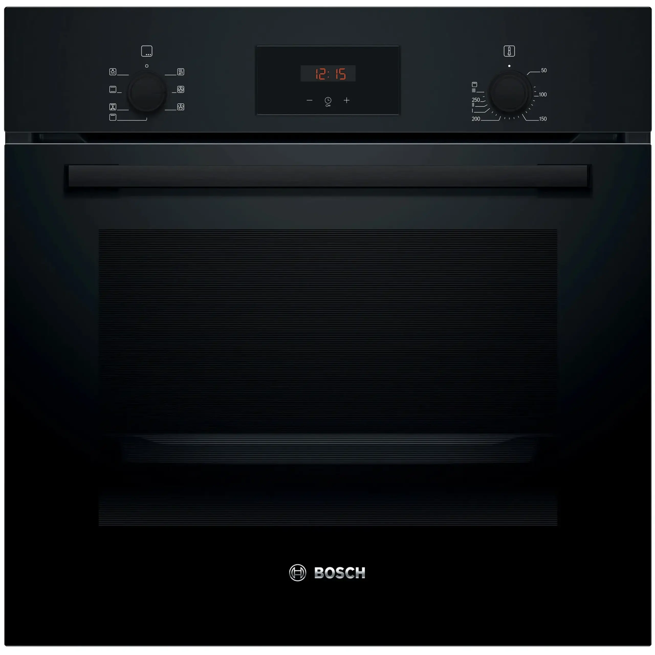 Cuptor incorporabil Bosch HBF133BA1, Electric, 66 l, Autocuratare EcoClean Direct, Convectie 3D, Clasa A, Negru