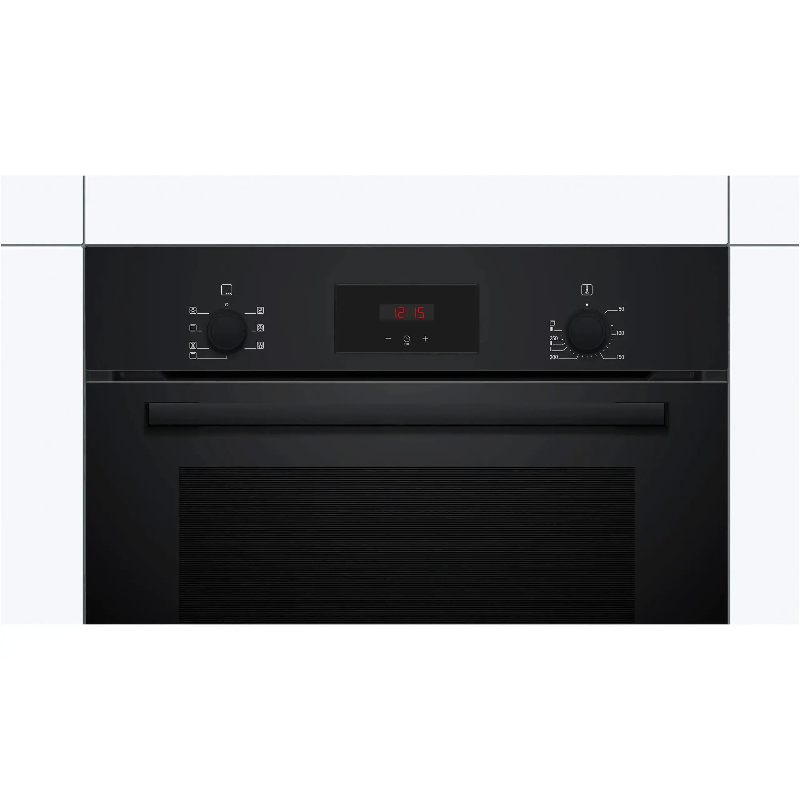 Cuptor incorporabil Bosch HBF133BA1, Electric, 66 l, Autocuratare EcoClean Direct, Convectie 3D, Clasa A, Negru