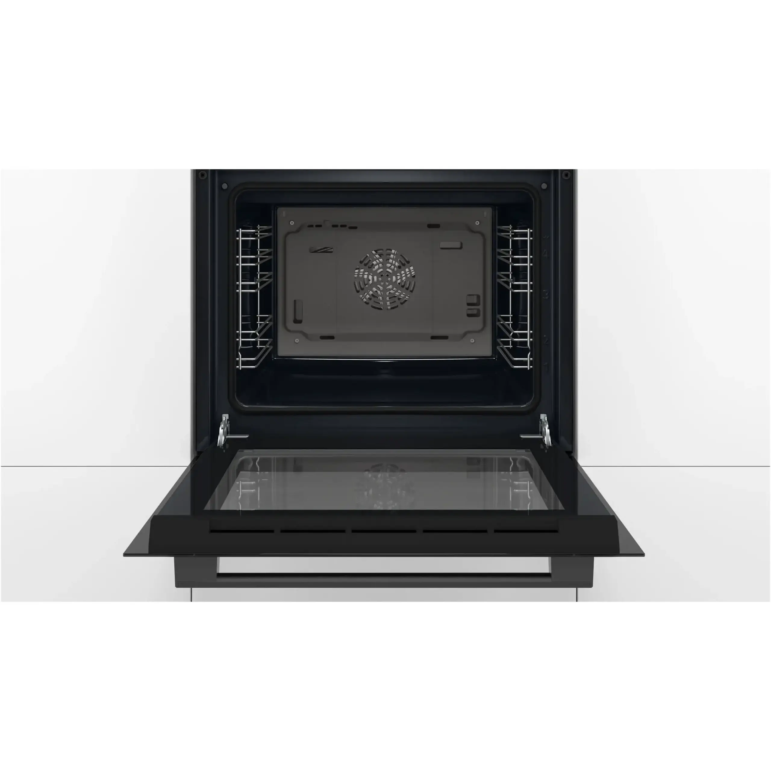 Cuptor incorporabil Bosch HBF133BA1, Electric, 66 l, Autocuratare EcoClean Direct, Convectie 3D, Clasa A, Negru