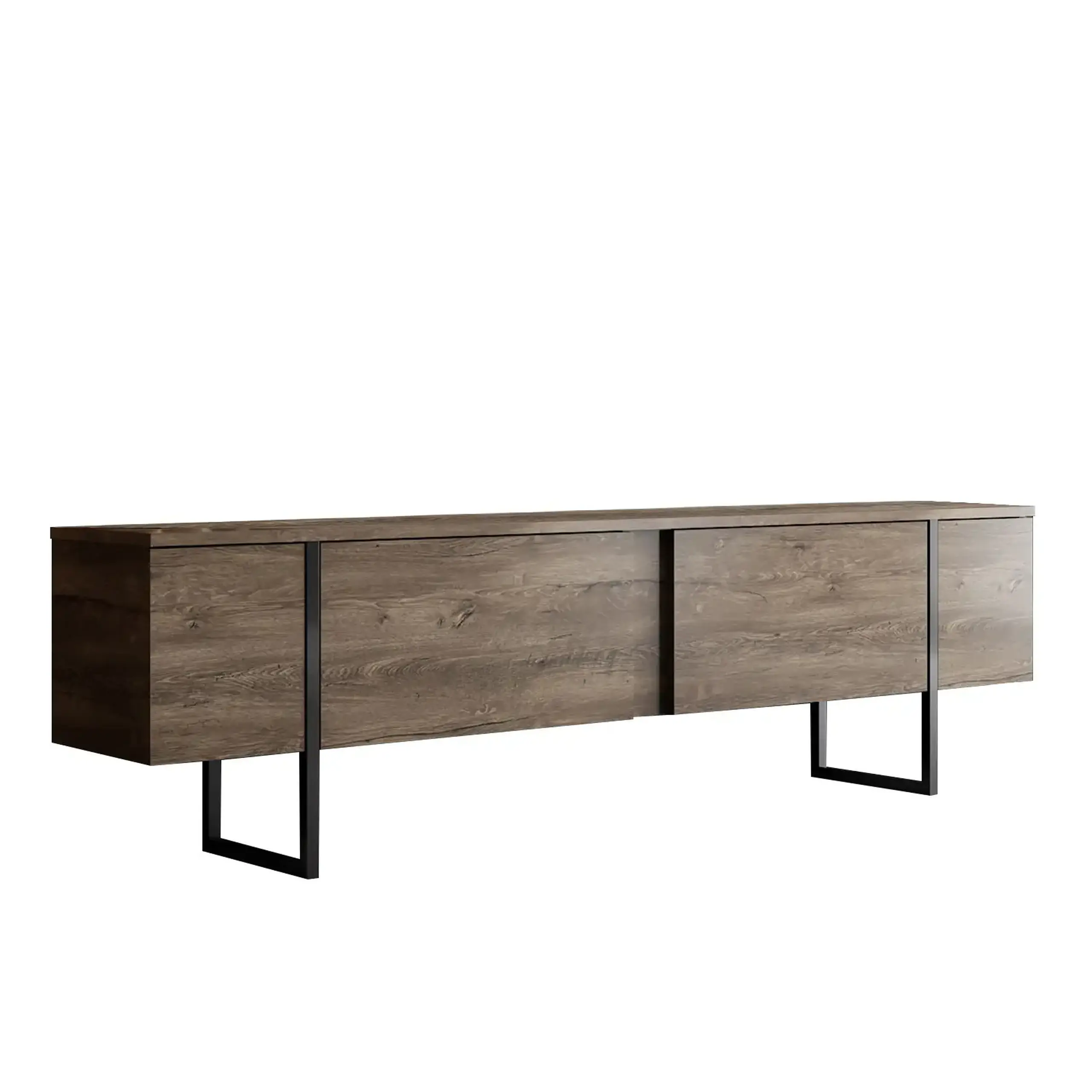 Suport TV Lux - Nuc, Negru 35 x 24,8 x 190 cm