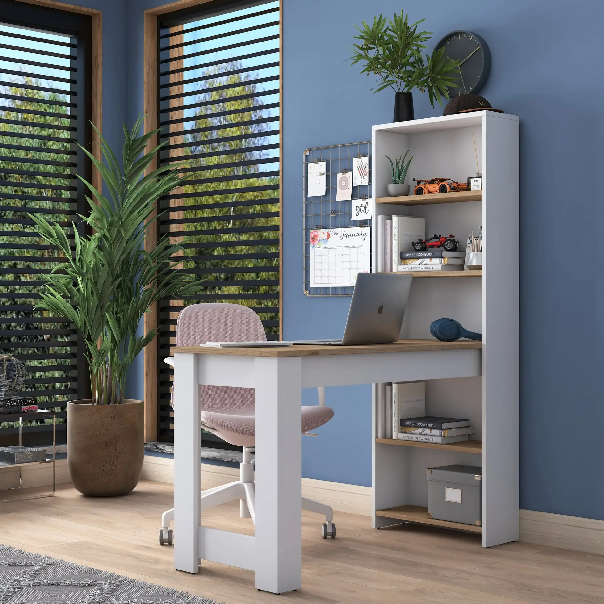 Birou de studiu HA106 - 2493 120 x 153 x 53 cm