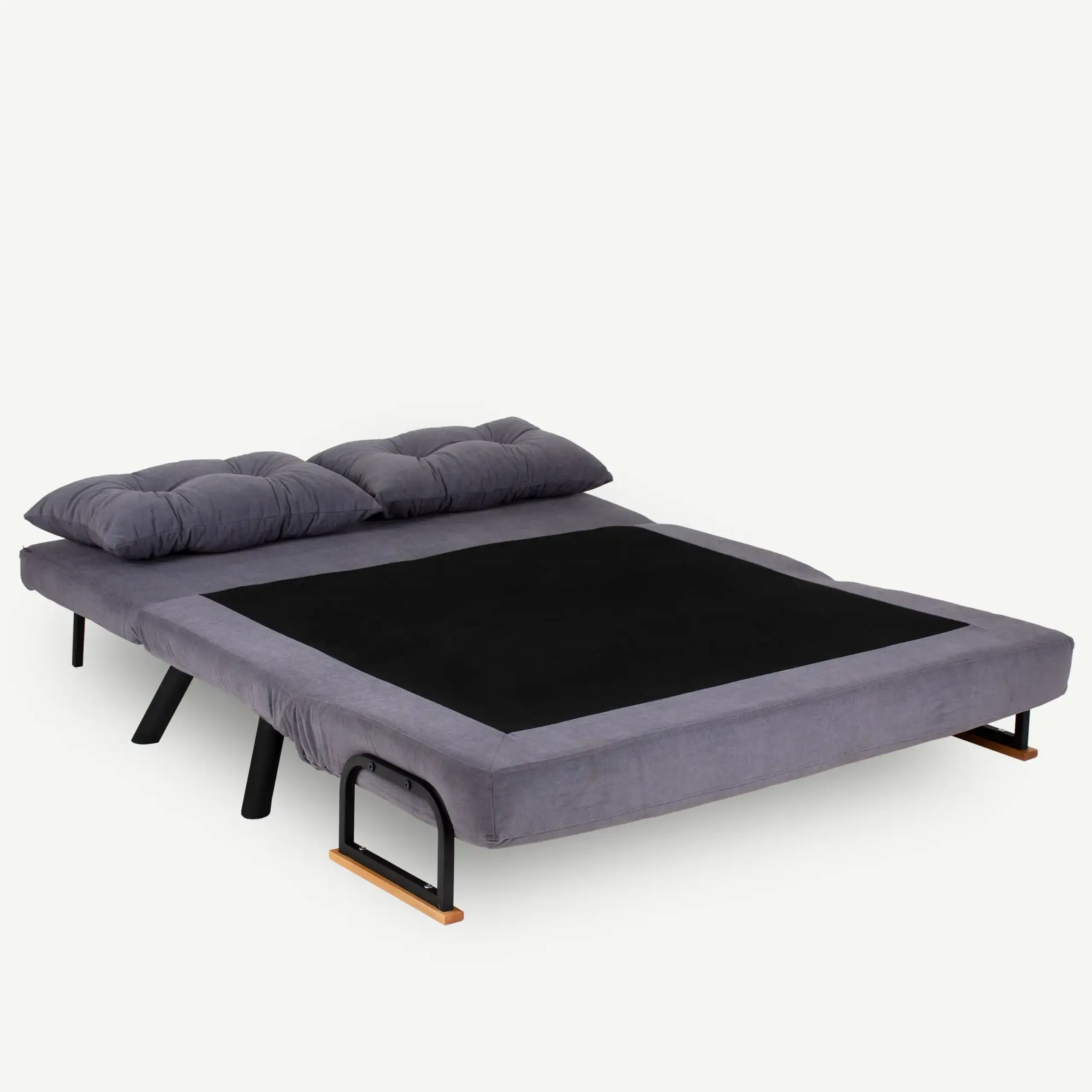 Canapea extensibila cu 2 locuri Sando cu 2 locuri - gri 78 x 78 x 133 cm