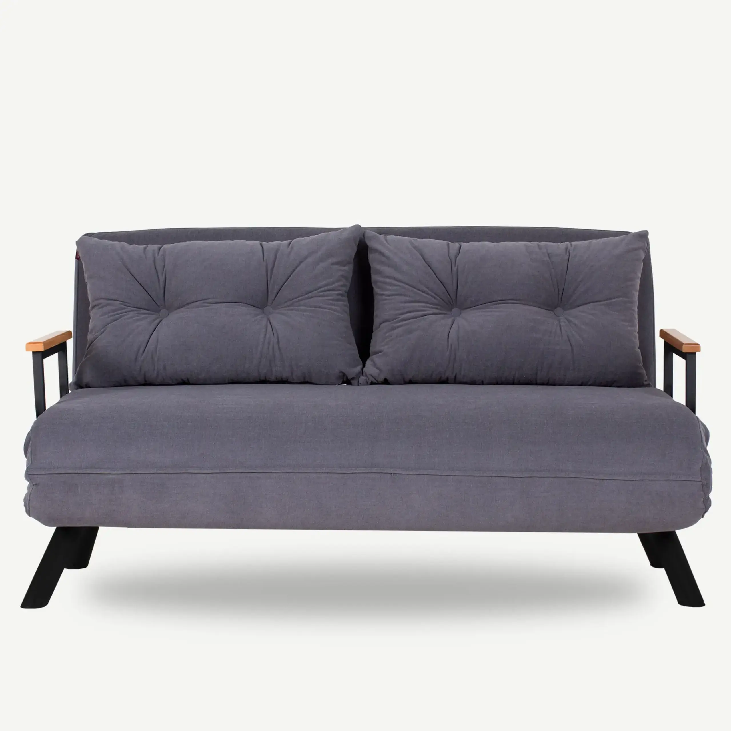 Canapea extensibila cu 2 locuri Sando cu 2 locuri - gri 78 x 78 x 133 cm