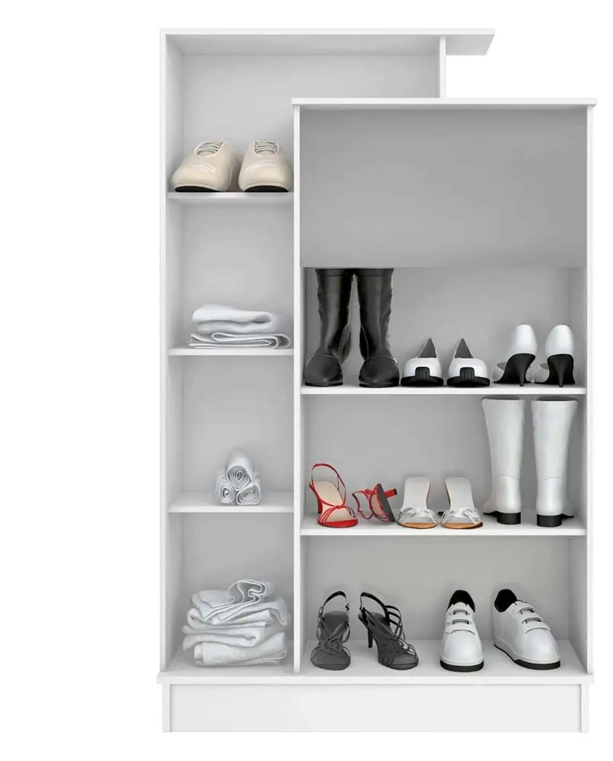 Dulap multifunctional, Gupse, Alb, 90 x 140 x 30 cm