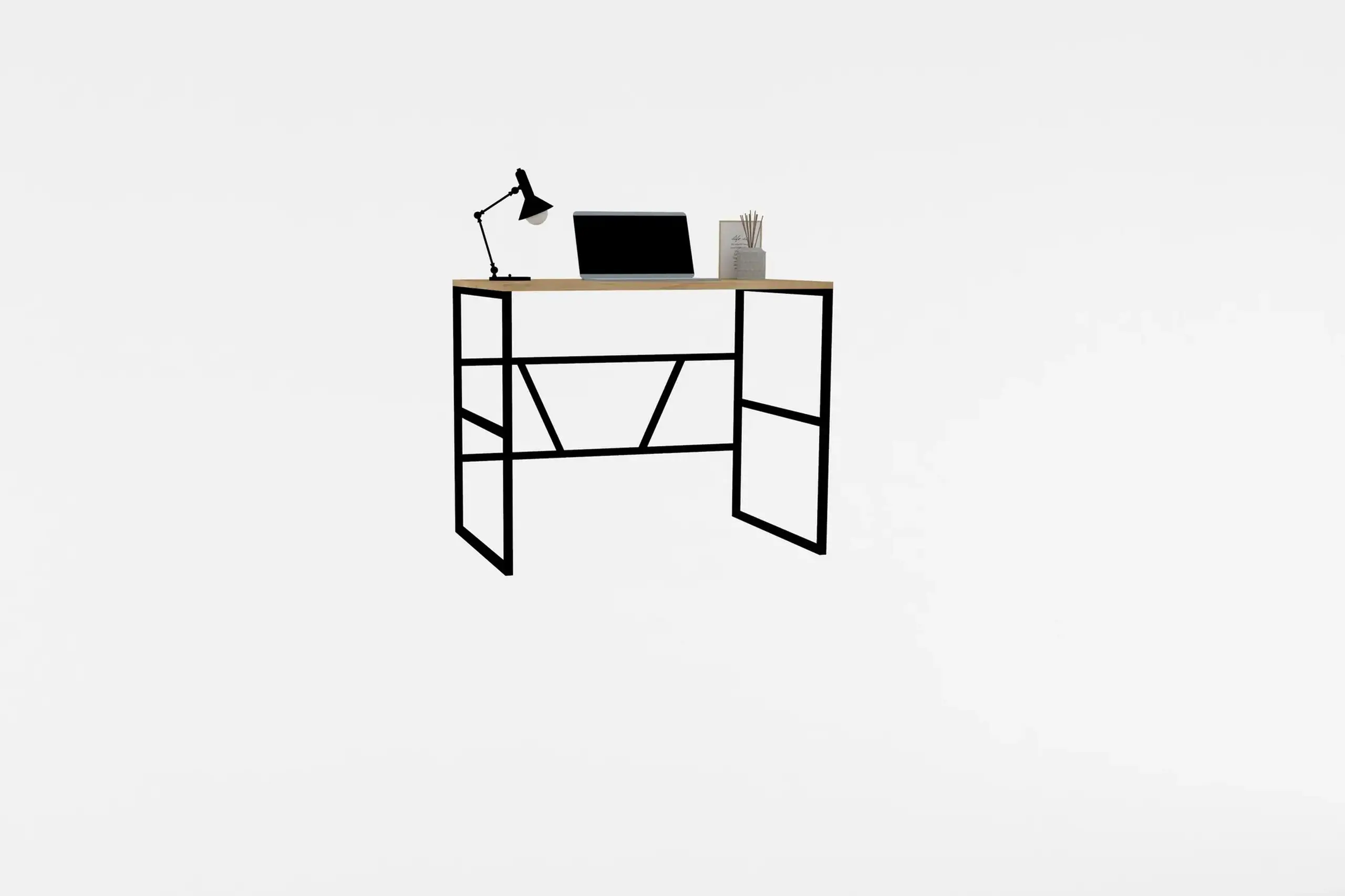 Birou de studiu, Monea, Stejar safir, 90 x 60 x 74 cm