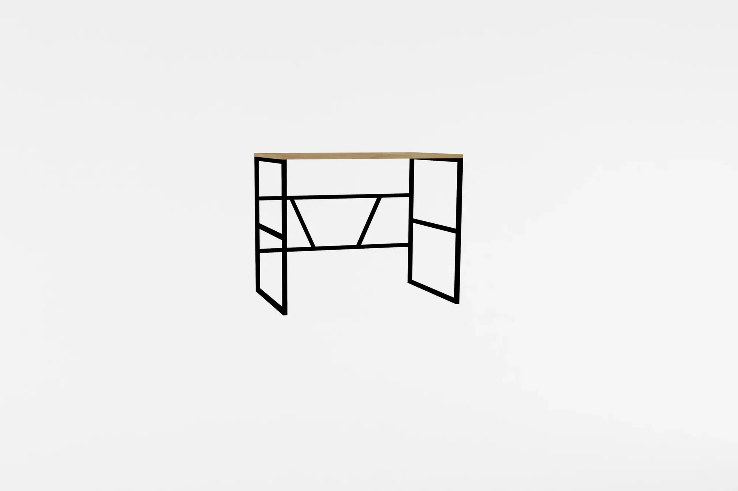 Birou de studiu, Monea, Stejar safir, 90 x 60 x 74 cm