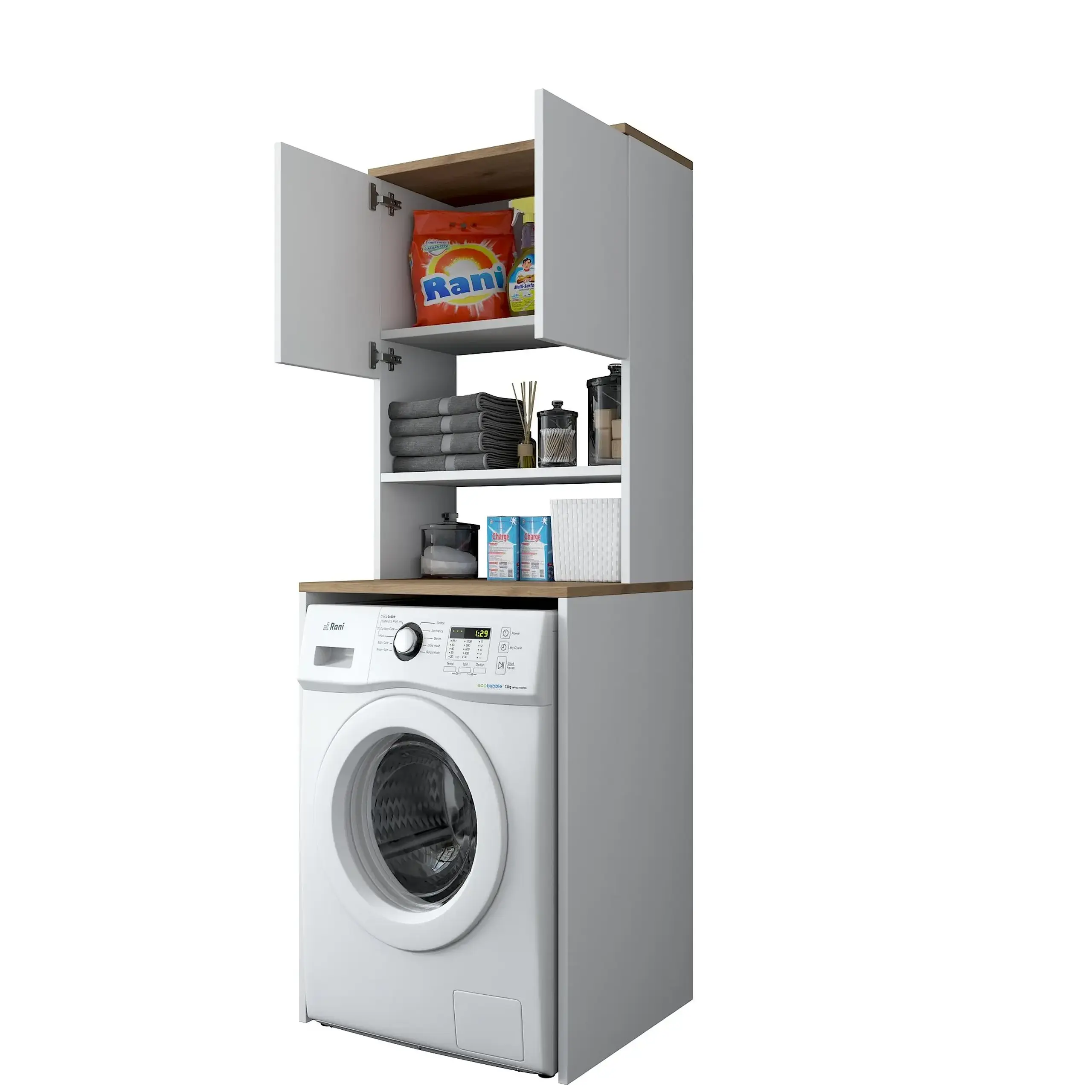 Dulap masina de spalat KD101 - 1950 - Nuc 65 x 183 x 60 cm