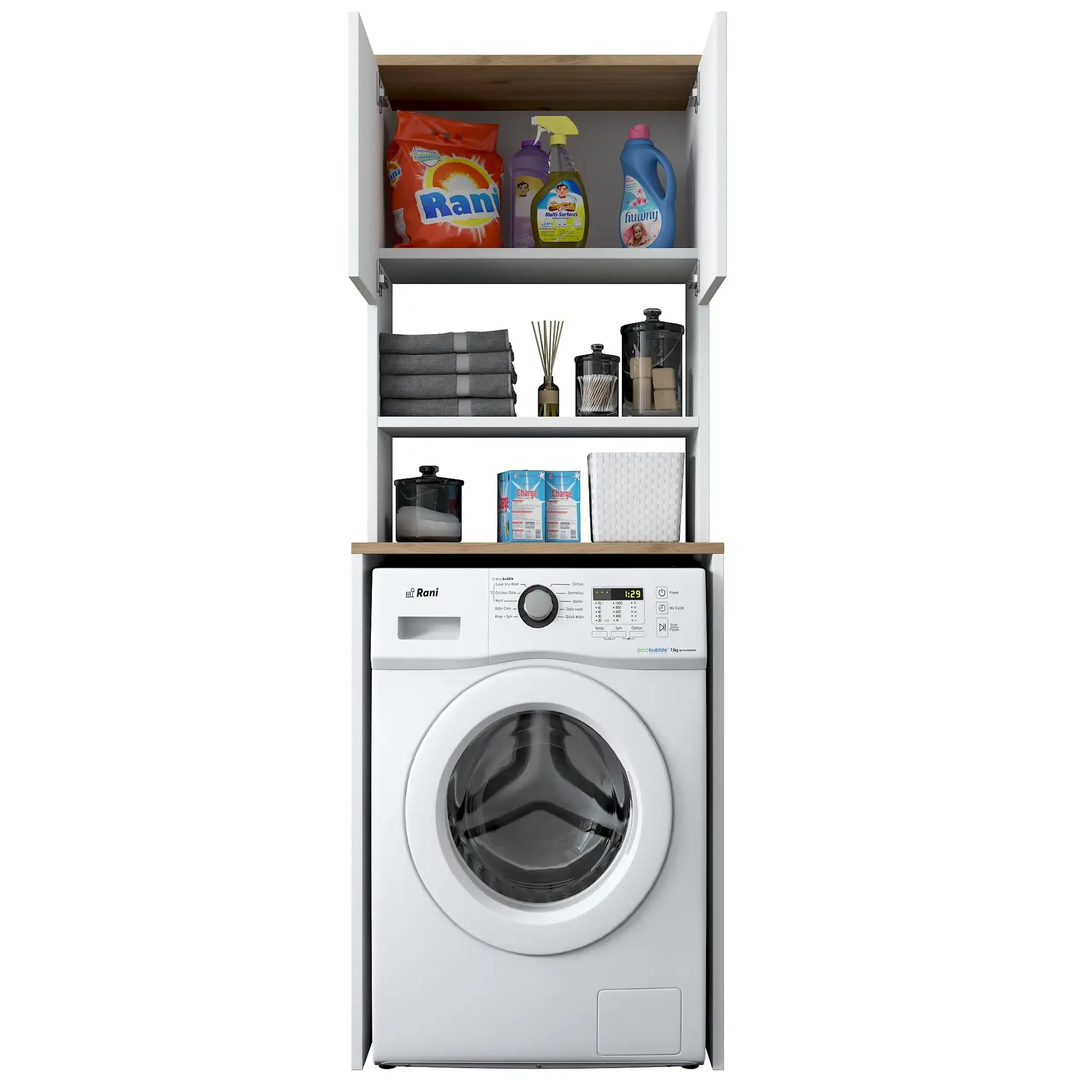 Dulap masina de spalat KD101 - 1950 - Nuc 65 x 183 x 60 cm