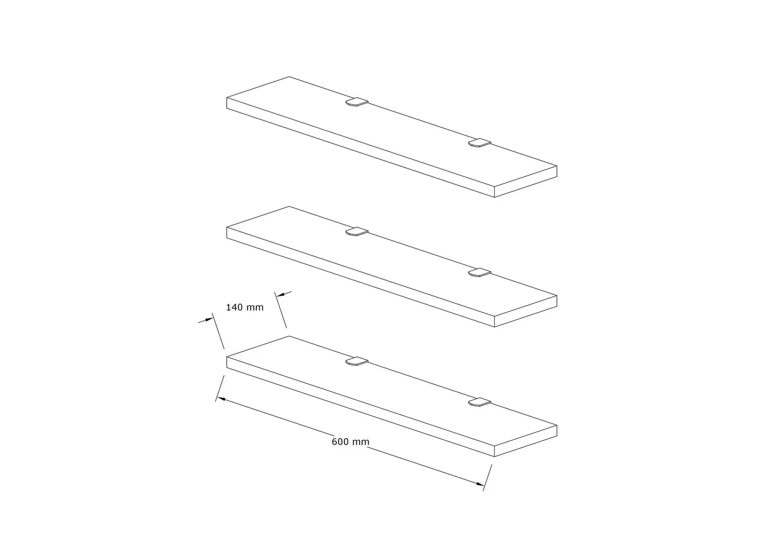 Raft de perete Boss - Safir