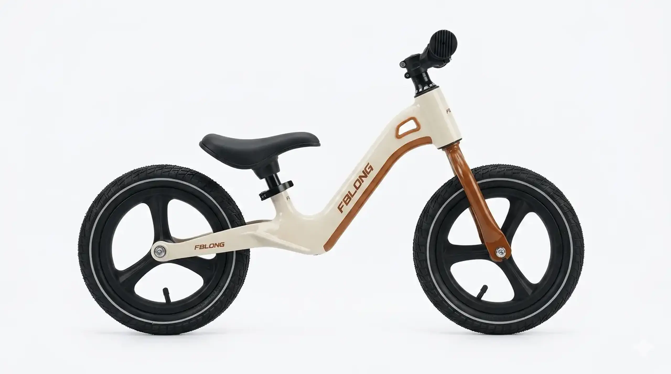 FBLONG Bicicletă fără pedale – crem