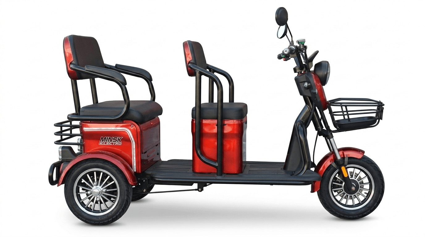 Tricicletă electrică MINSK ELECTRO, 2 locuri, 1500W