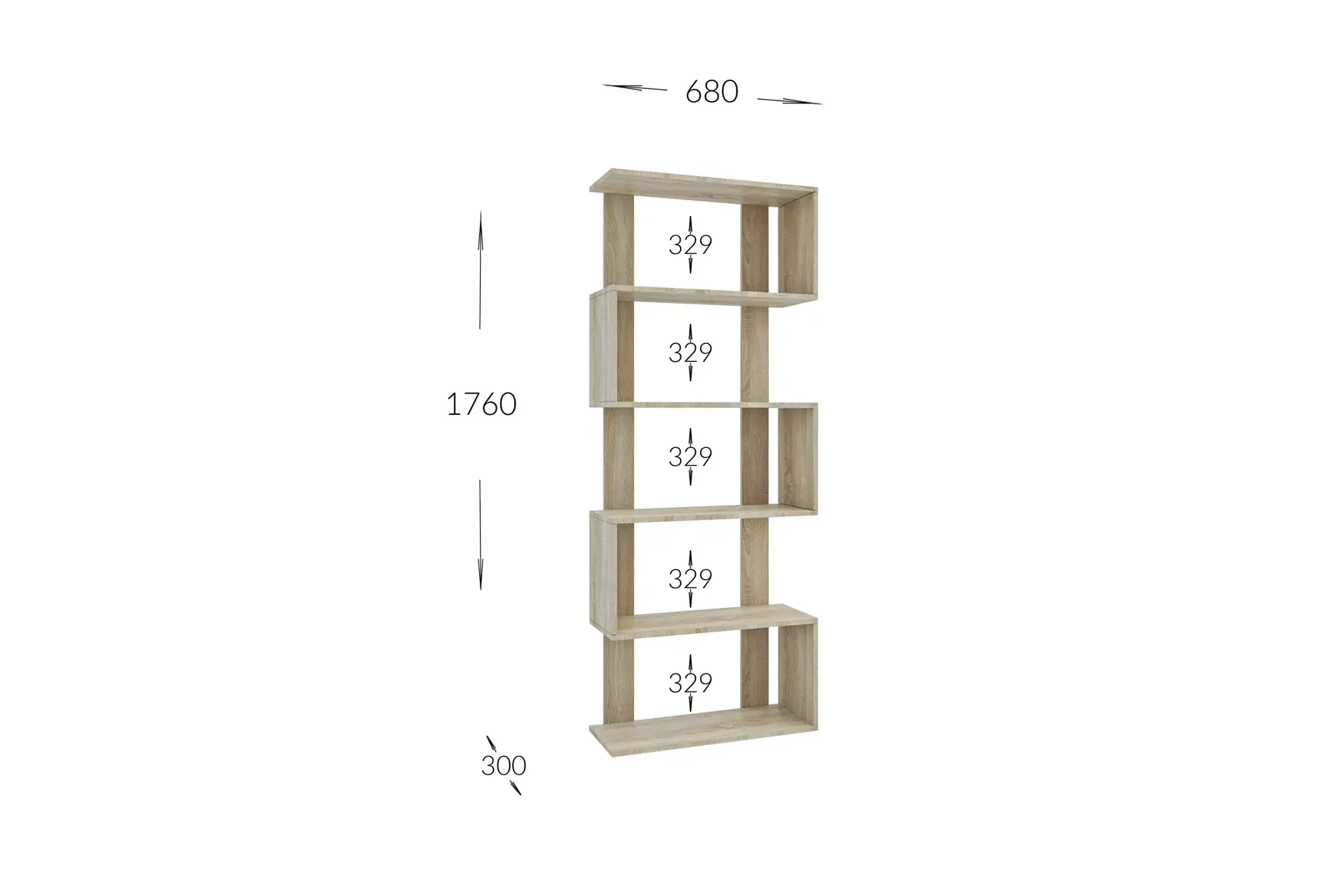 Raft 4home Regal, 68x176x30 cm, Nimfea Alba