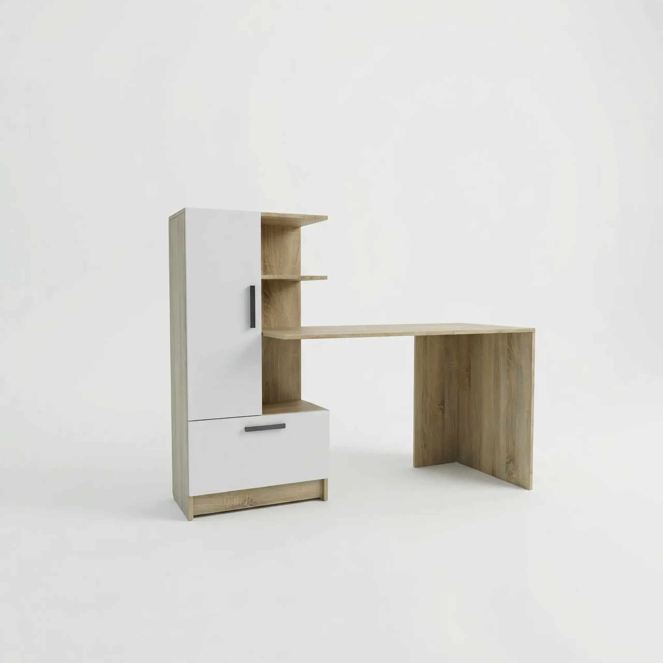 Masa 4home Standard (Masa stanga), 150x120x60 cm, Stejar Sonoma/Nimfea Alba