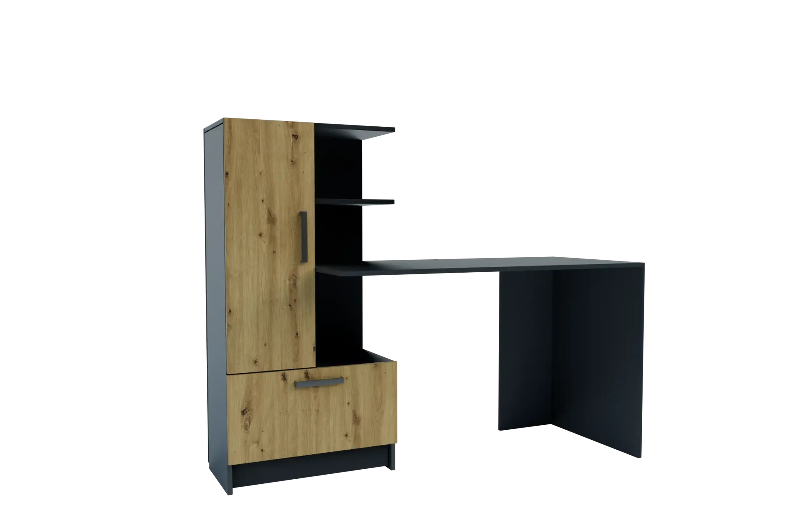 Masa 4home Standard (Masa stanga), 150x120x60 cm, Stejar Artizanal/Antracit