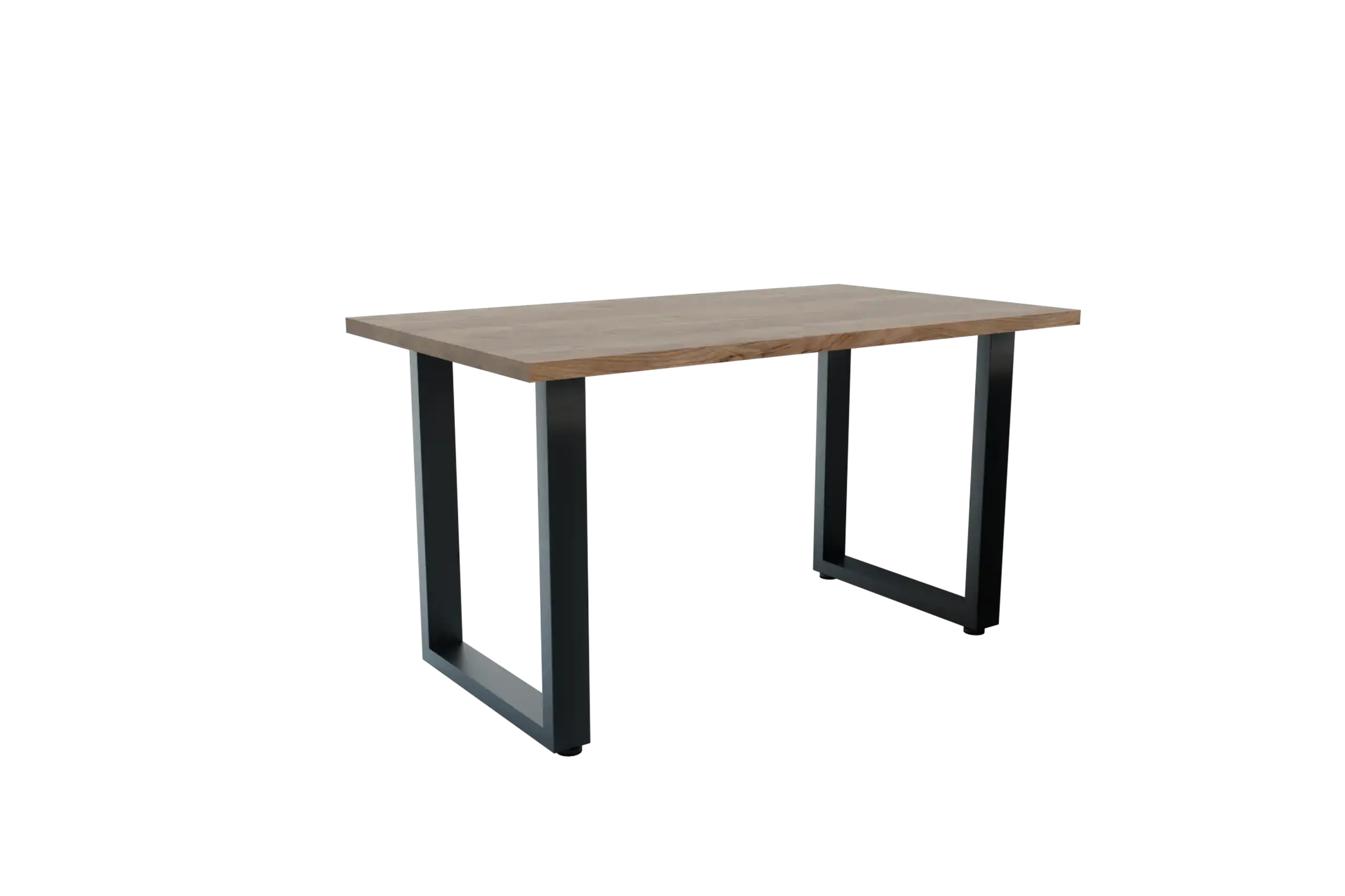 Masa de dining 4home Denver, picioare metalice, Stejar Kraft Tabaco, 120x60 cm