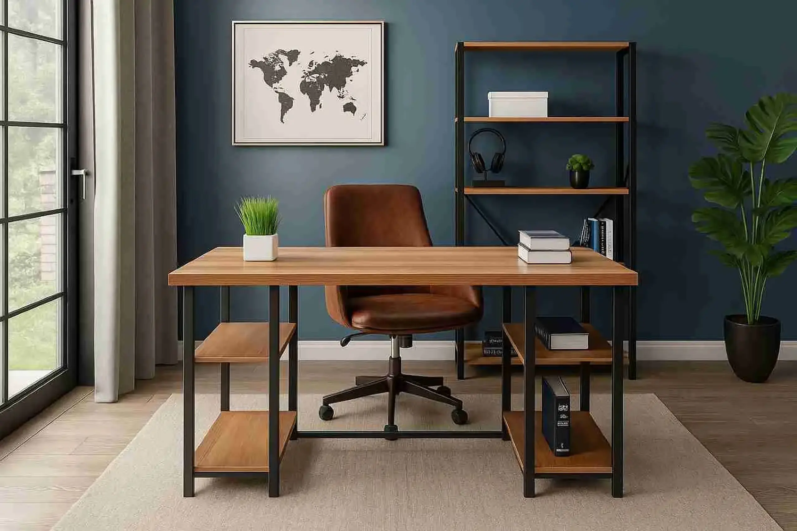 Masa de Birou MS-01 Stil Loft 150x60 cm