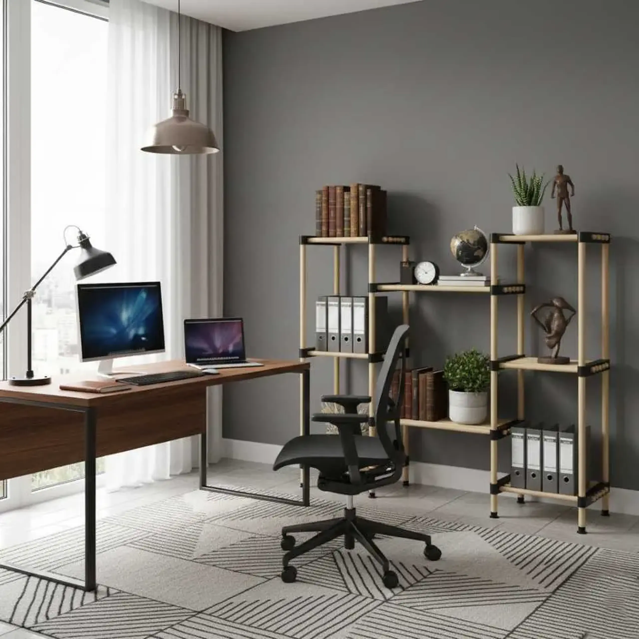 Raft din lemn Seowood SEO-8165 – 8 nivele pentru organizare inteligentă