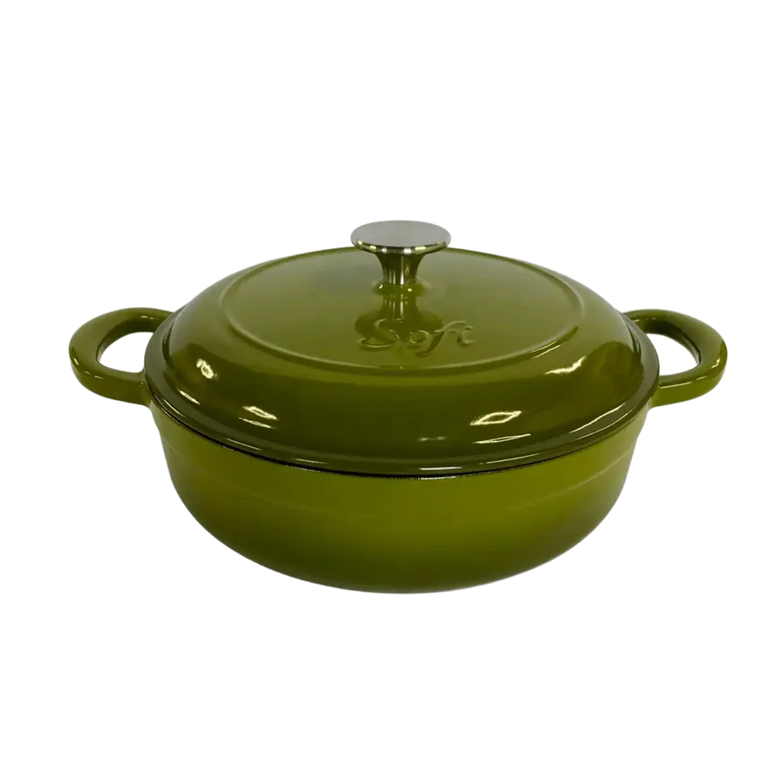 Cratiță josuță din fontă emailată SOFI ETERNA™, 24 cm, Olive