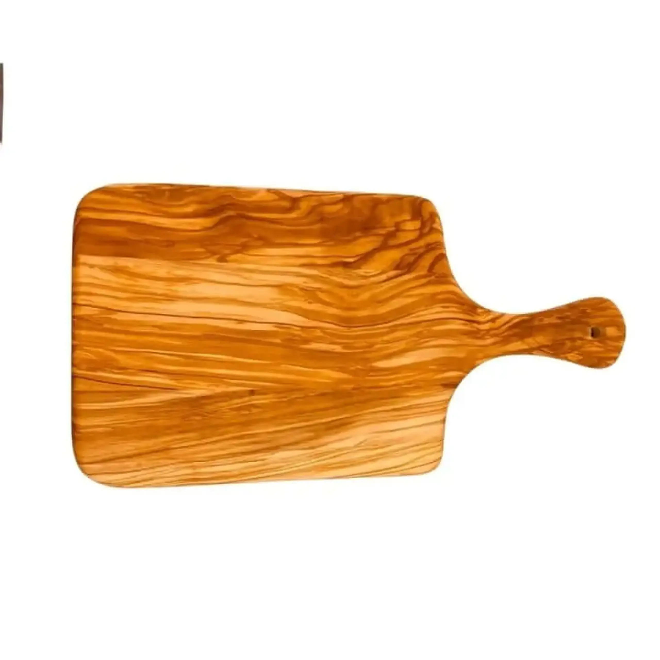 Platou cu mâner din lemn de măslin, 35×18 cm