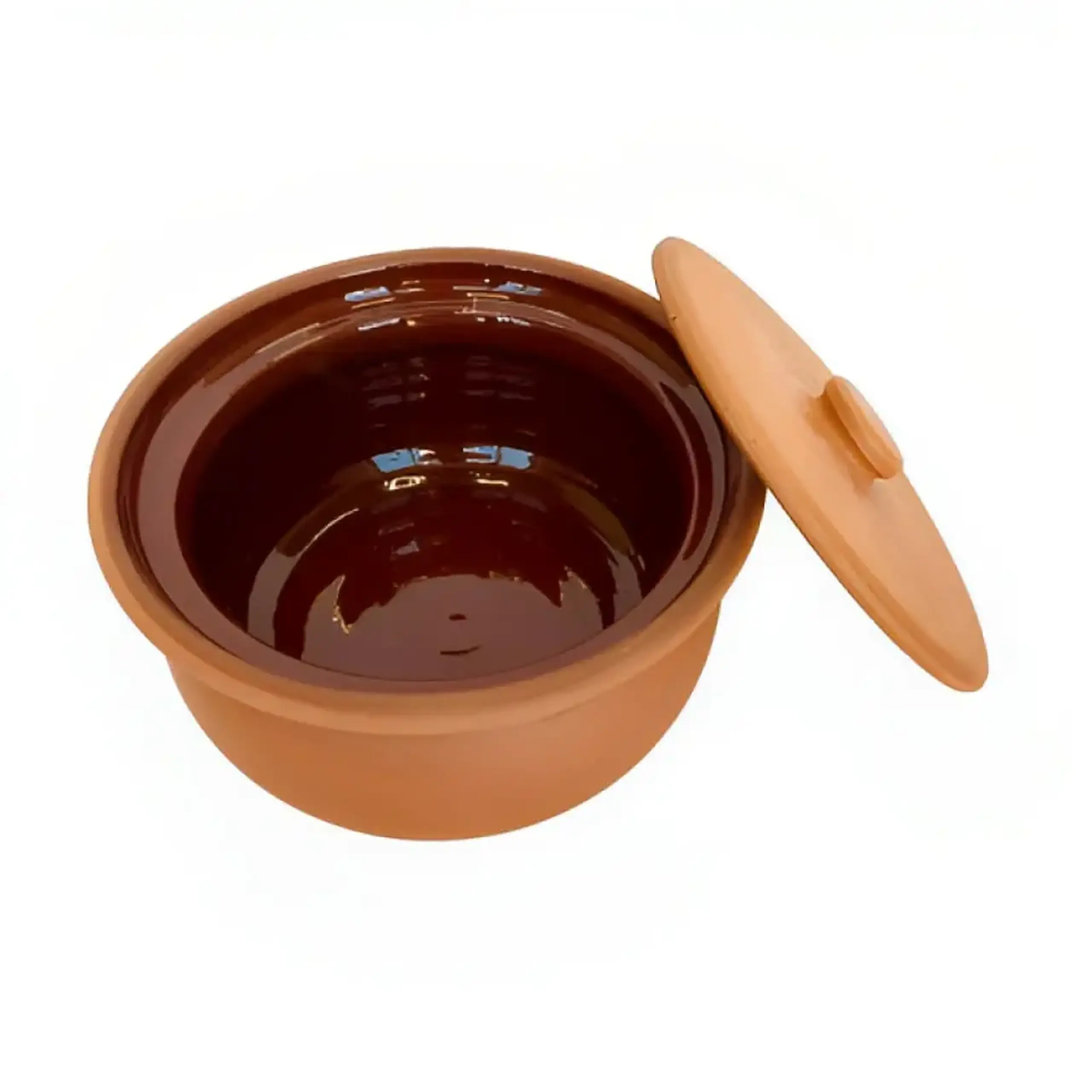 Oală din lut cu tradiții, glazurată, 4 L – gătit autentic la cuptor
