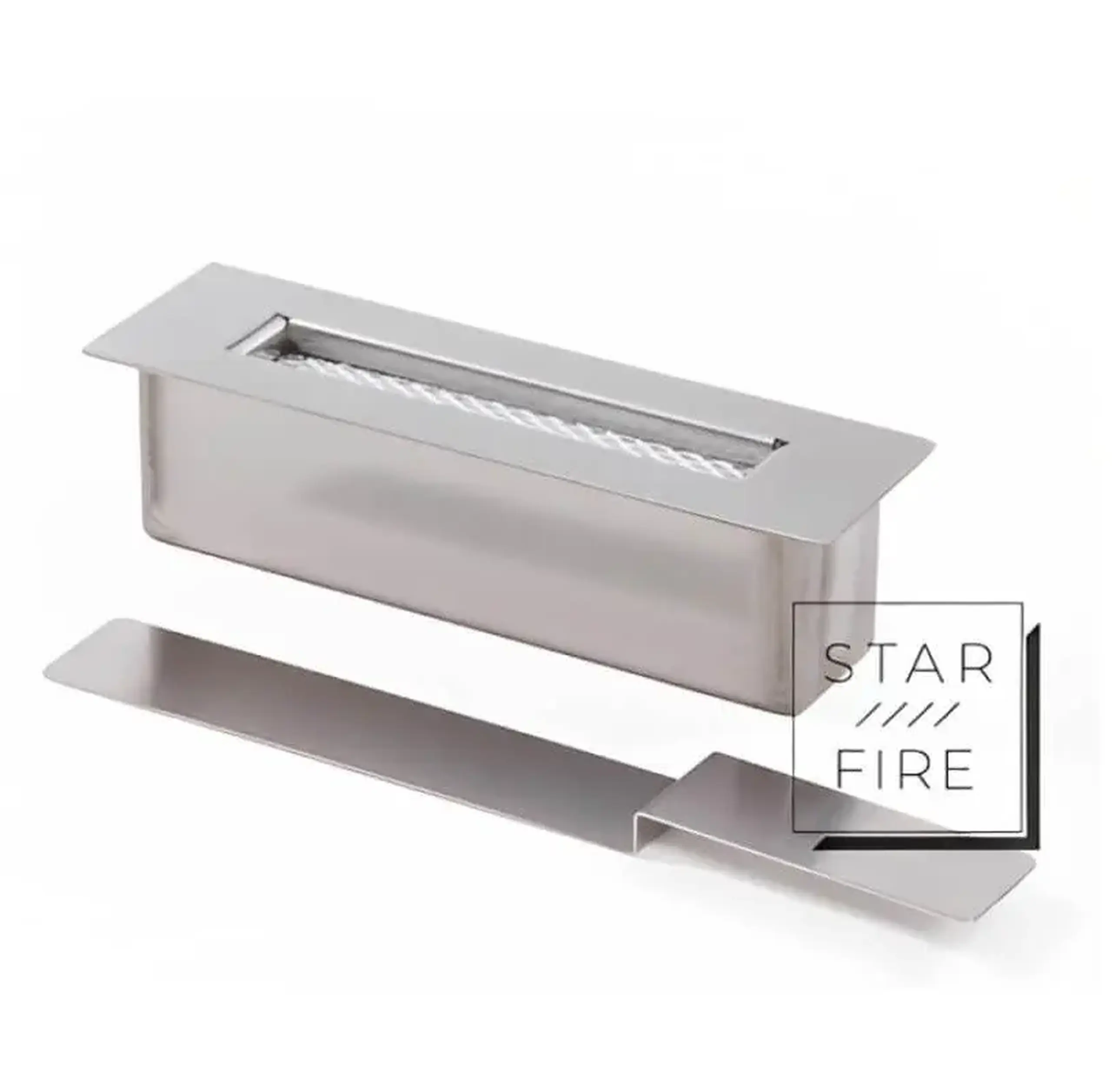 Arzător cu bioetanol S-EB-32, inox, liniar