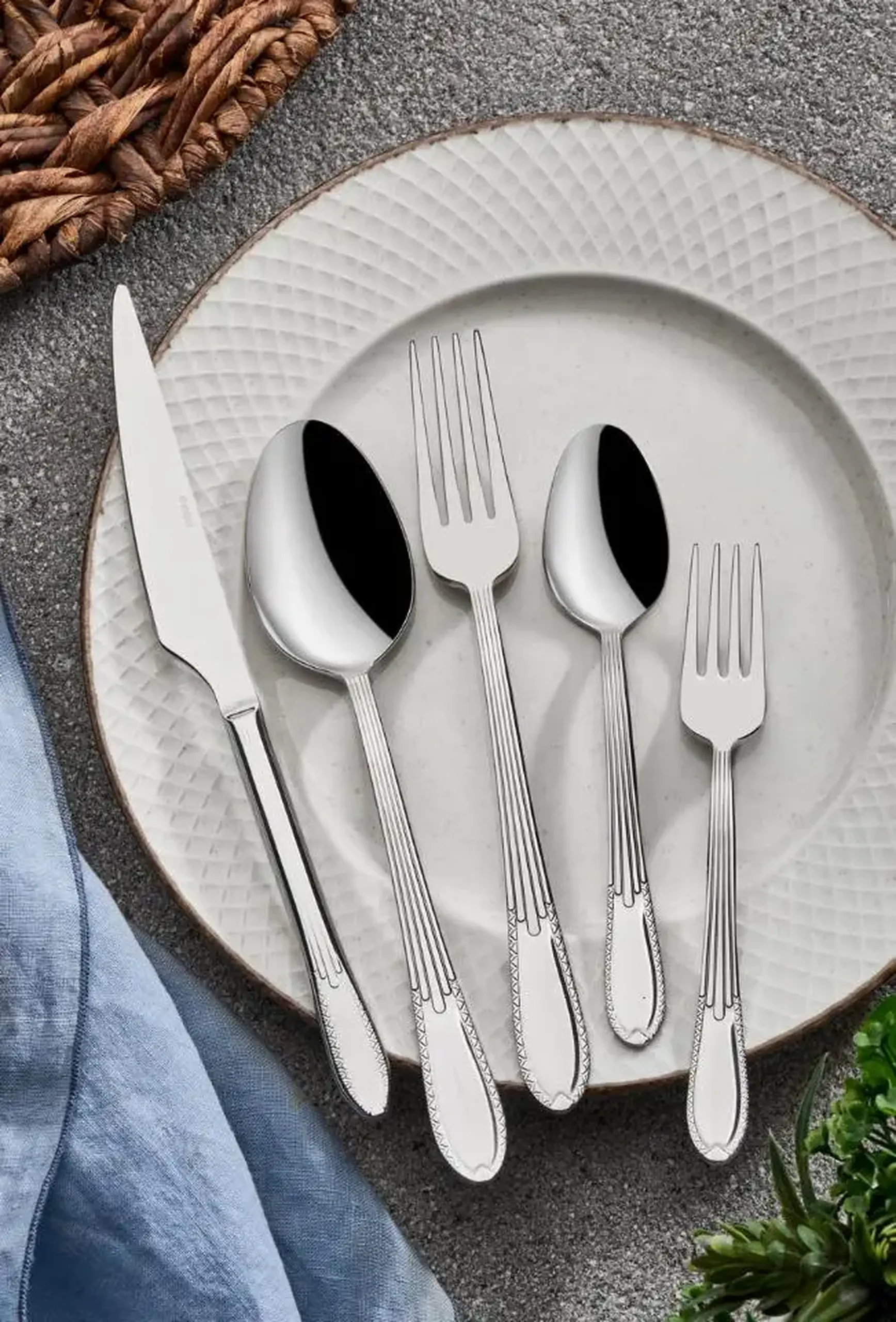 Set tacâmuri „Simal” din inox, 36 piese