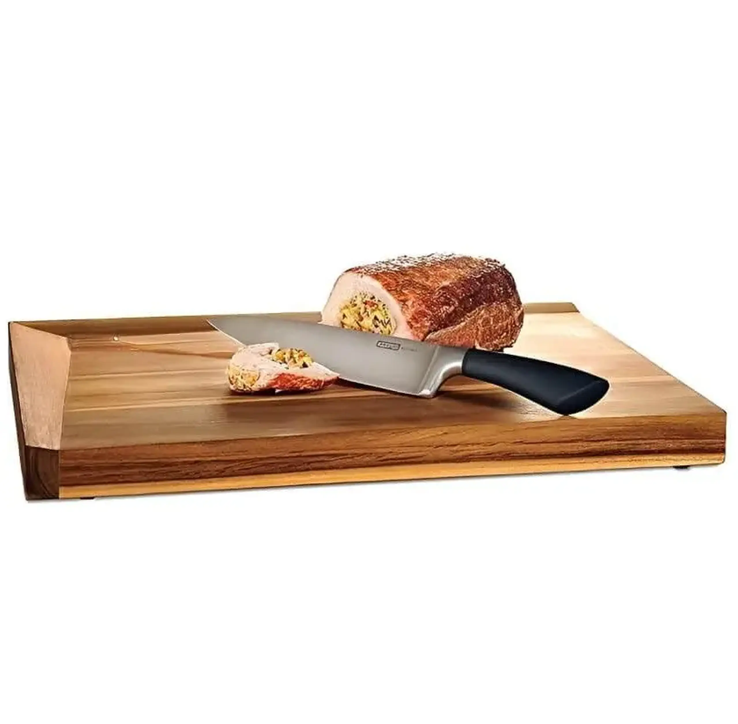 Platou din lemn pentru servirea cărnii – 38×28×3 cm, Kesper