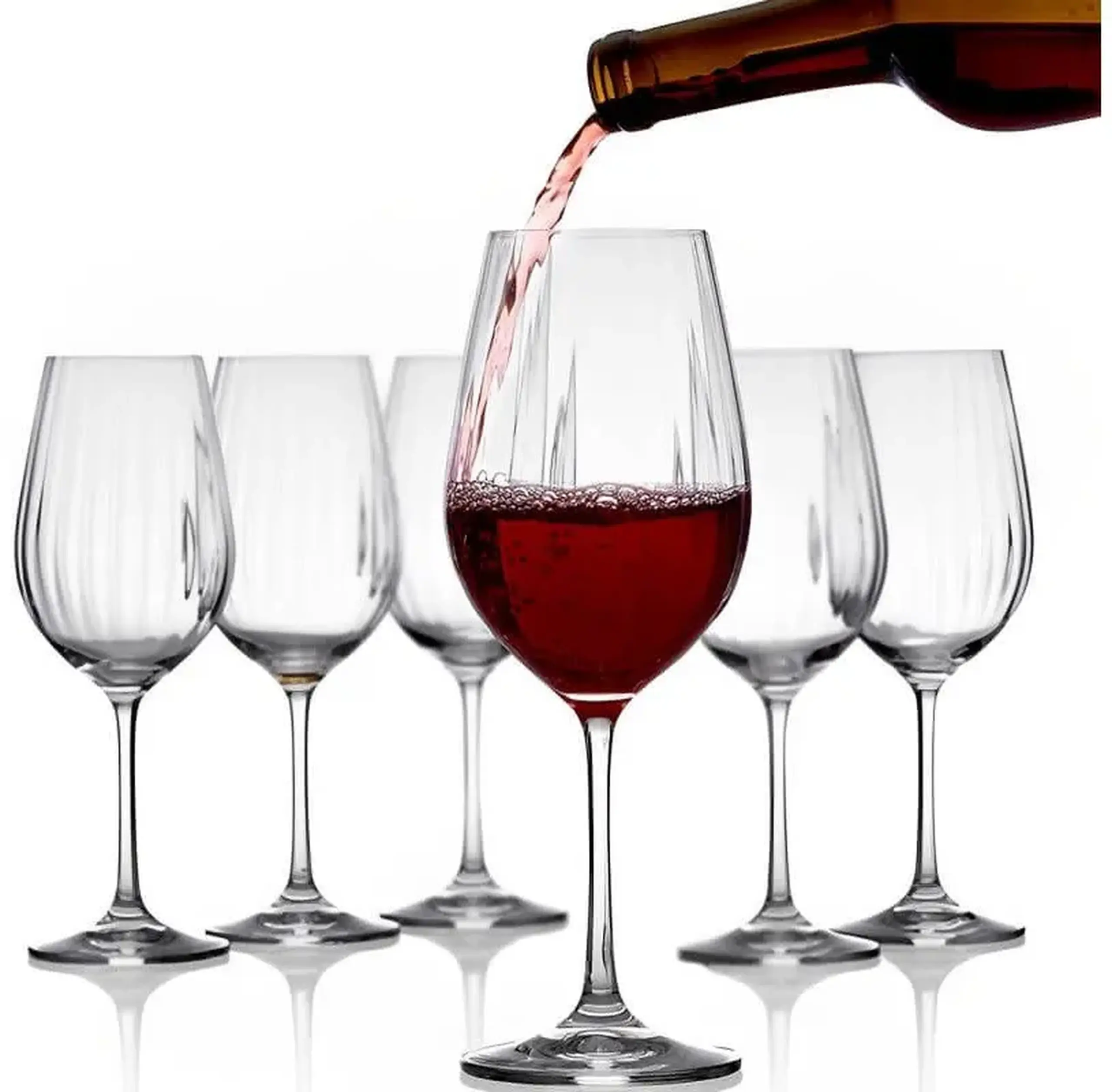 Set pahare pentru vin Viola Waterfall Wine din cristalit, 550 ml