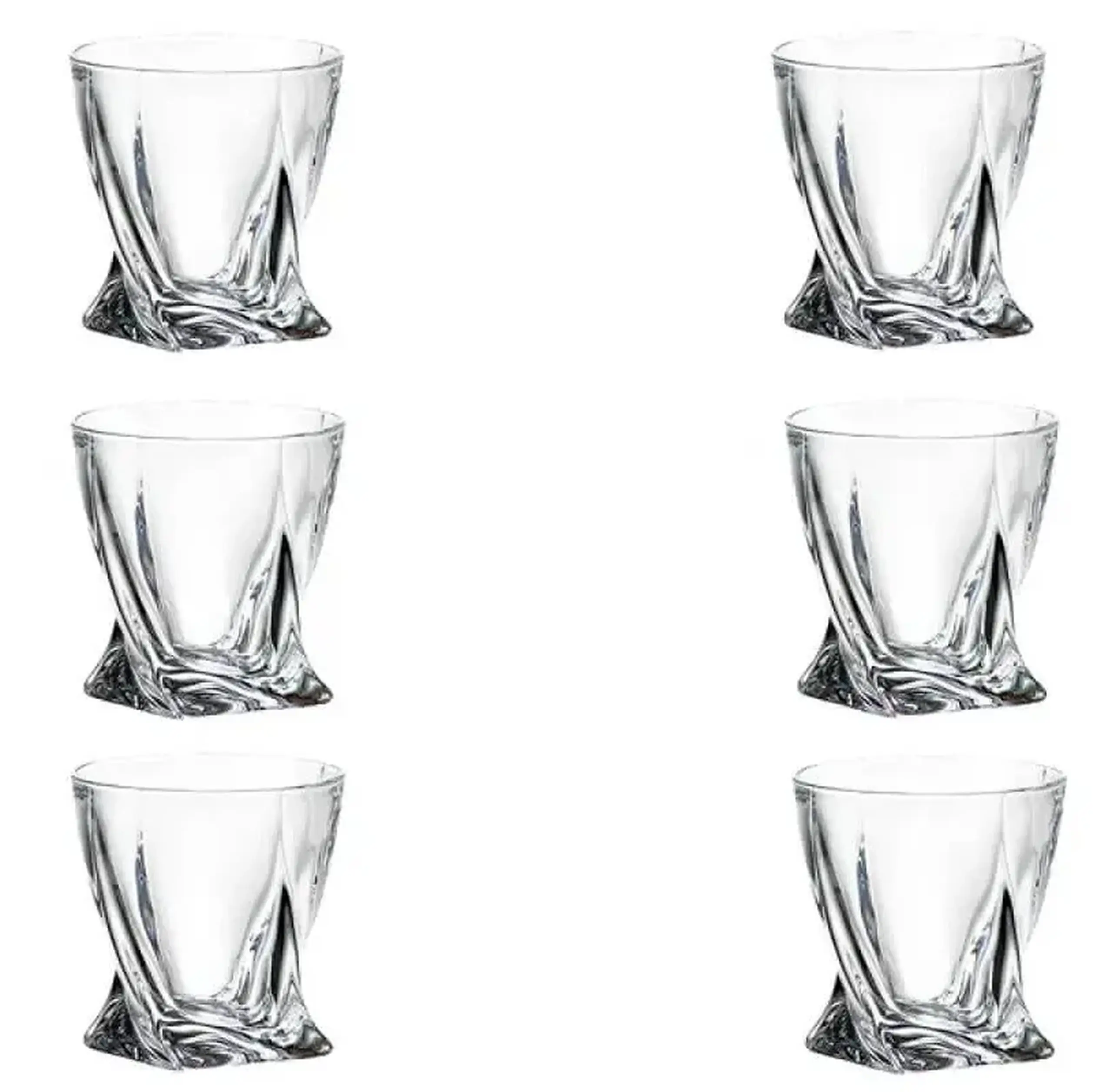Set pahare whisky Cristal Bohemia Quadro
