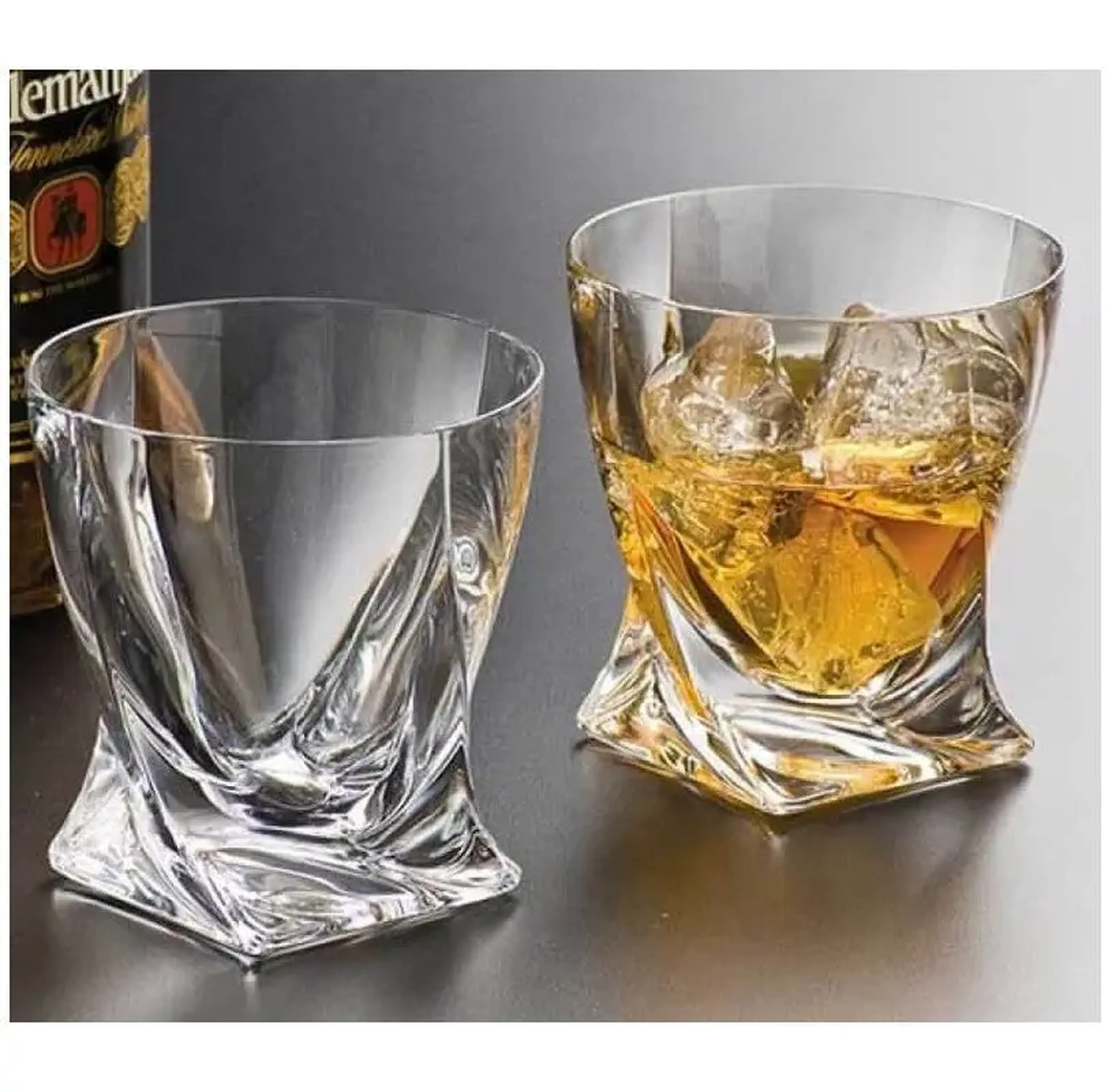 Set pahare whisky Cristal Bohemia Quadro