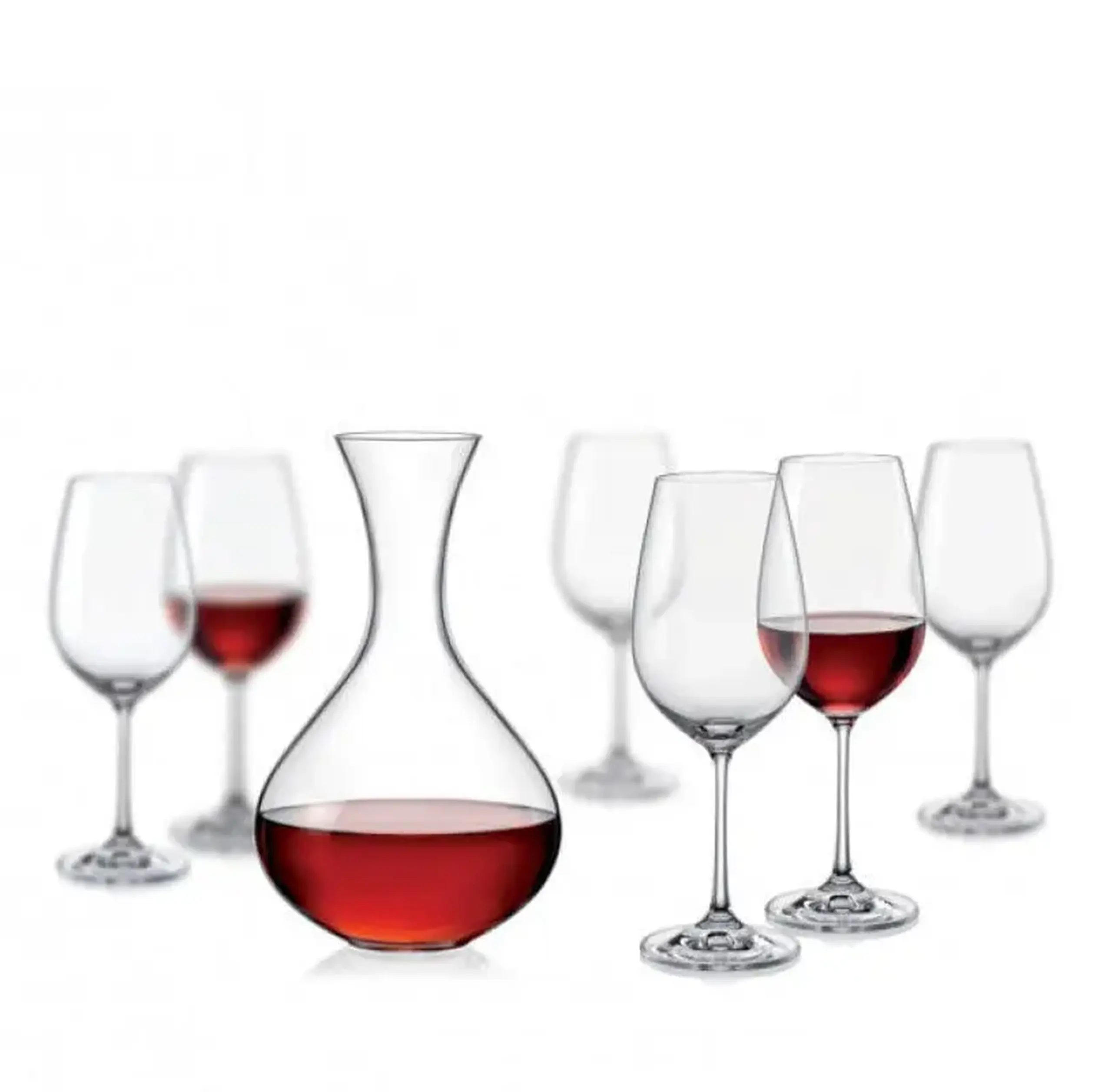 Set pentru vin Viola 7 piese cu 6 pahare și decanter