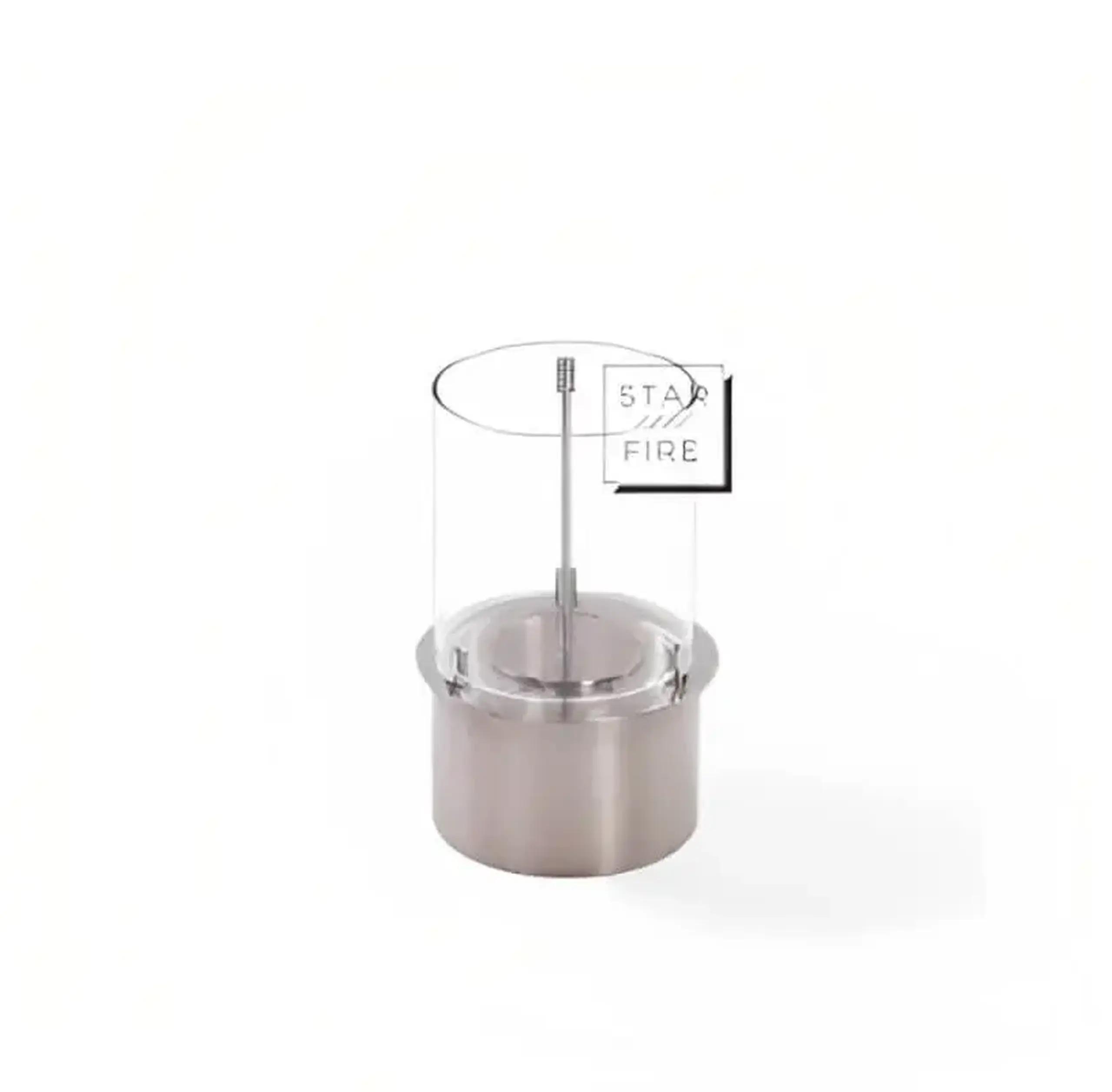 Arzător cu bioetanol SRB-17 din inox, rotund